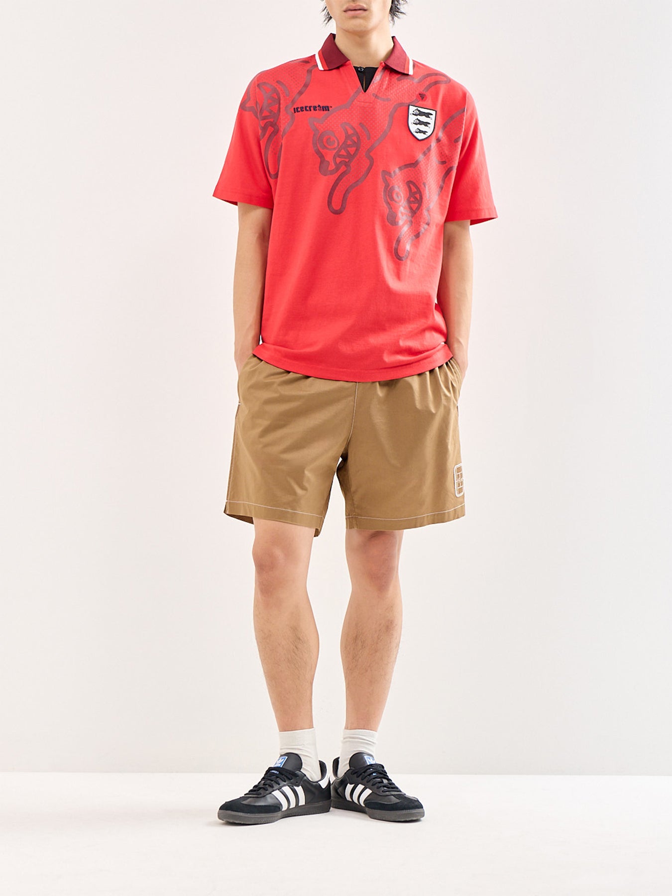 Running Dog Football Shirt Red