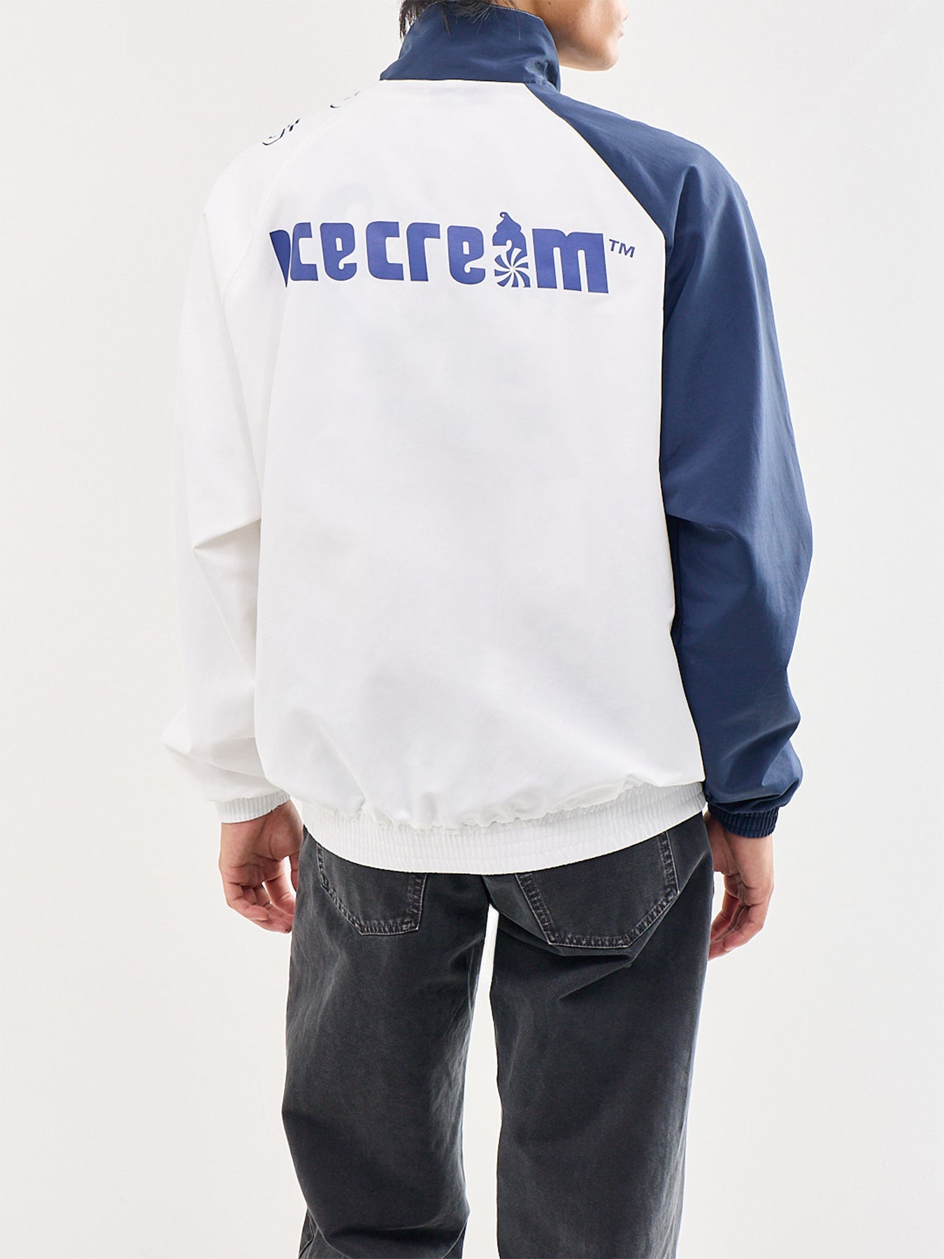 Running Dog Panelled Track Jacket White