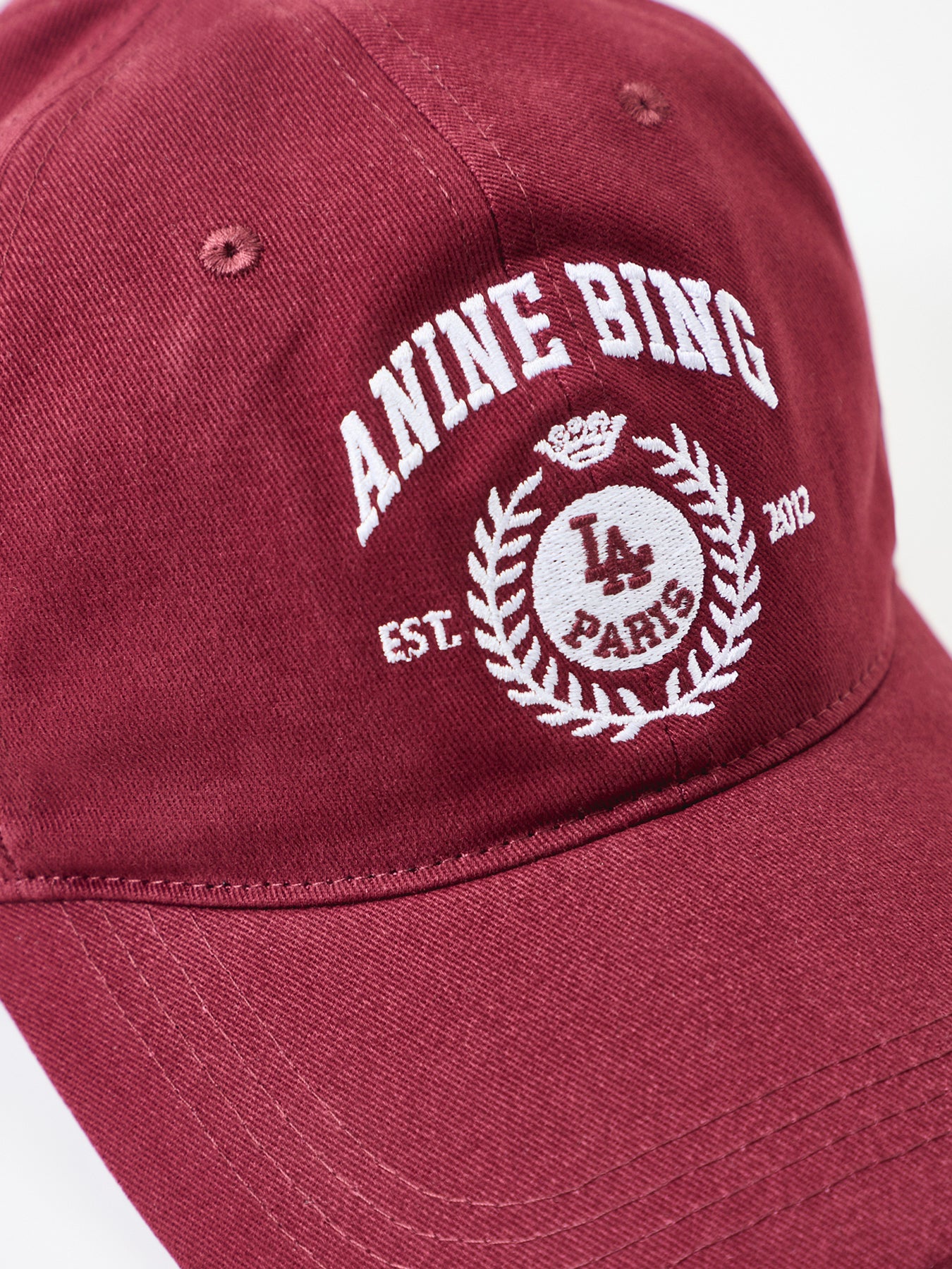 Jeremy Collegiate Baseball Cap Burgundy