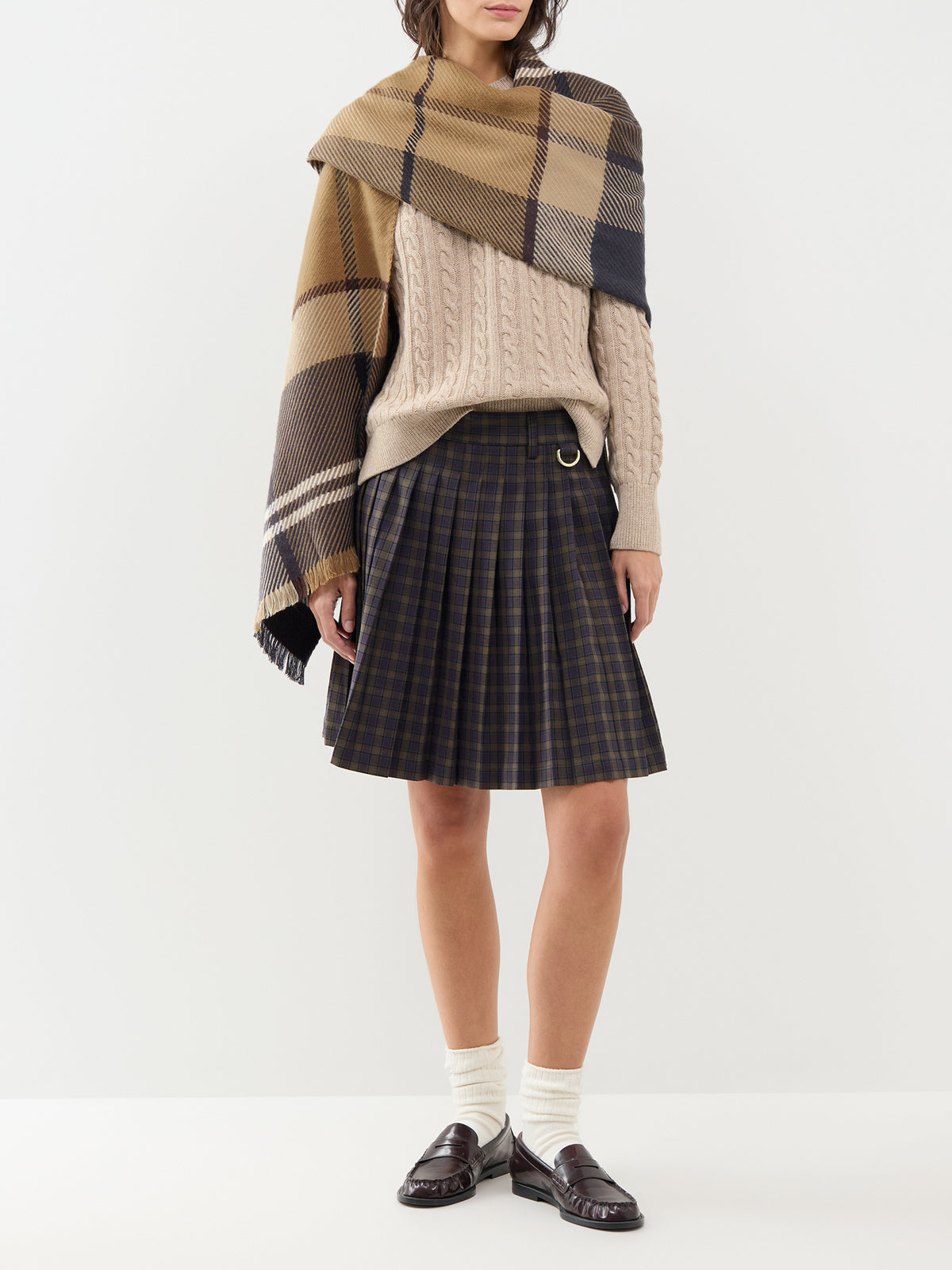 Ashdown Wool Blend Cable Knit Jumper – Honey