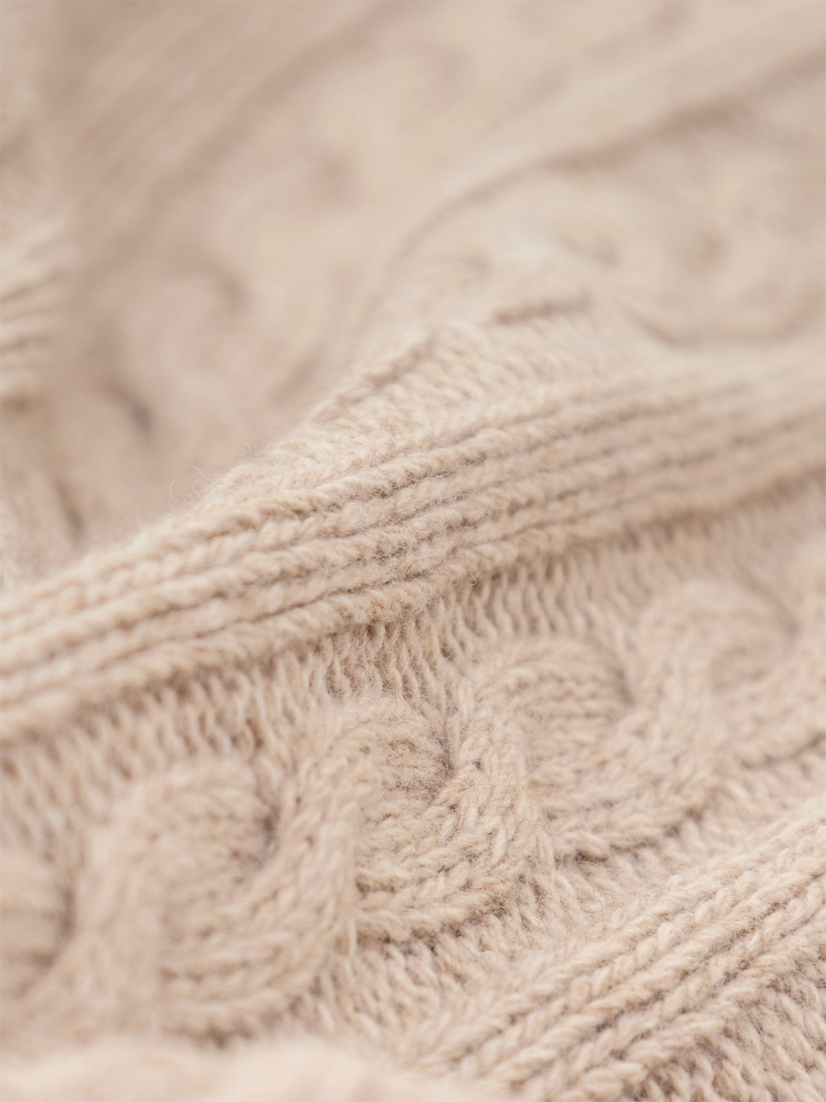 Ashdown Wool Blend Cable Knit Jumper – Honey