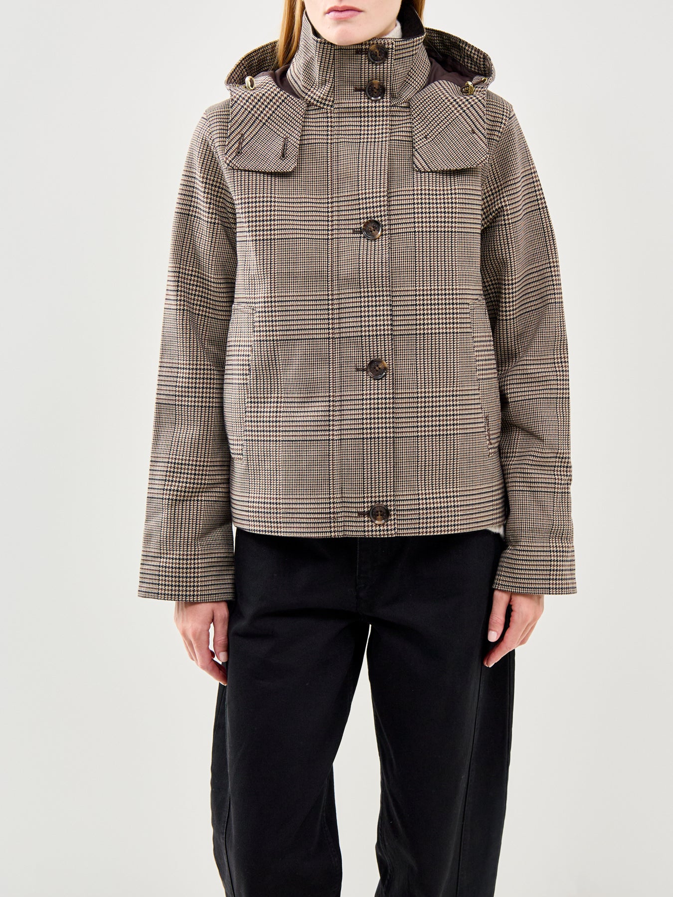 Barbour Connie Showerproof Jacket Prince of Wales Check
