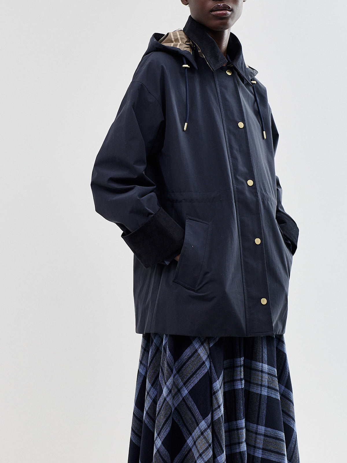 Barbour Evelyn Showerproof Jacket Navy