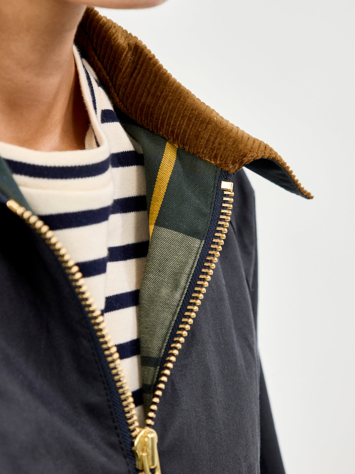 Barbour Arlene Wax Jacket Navy