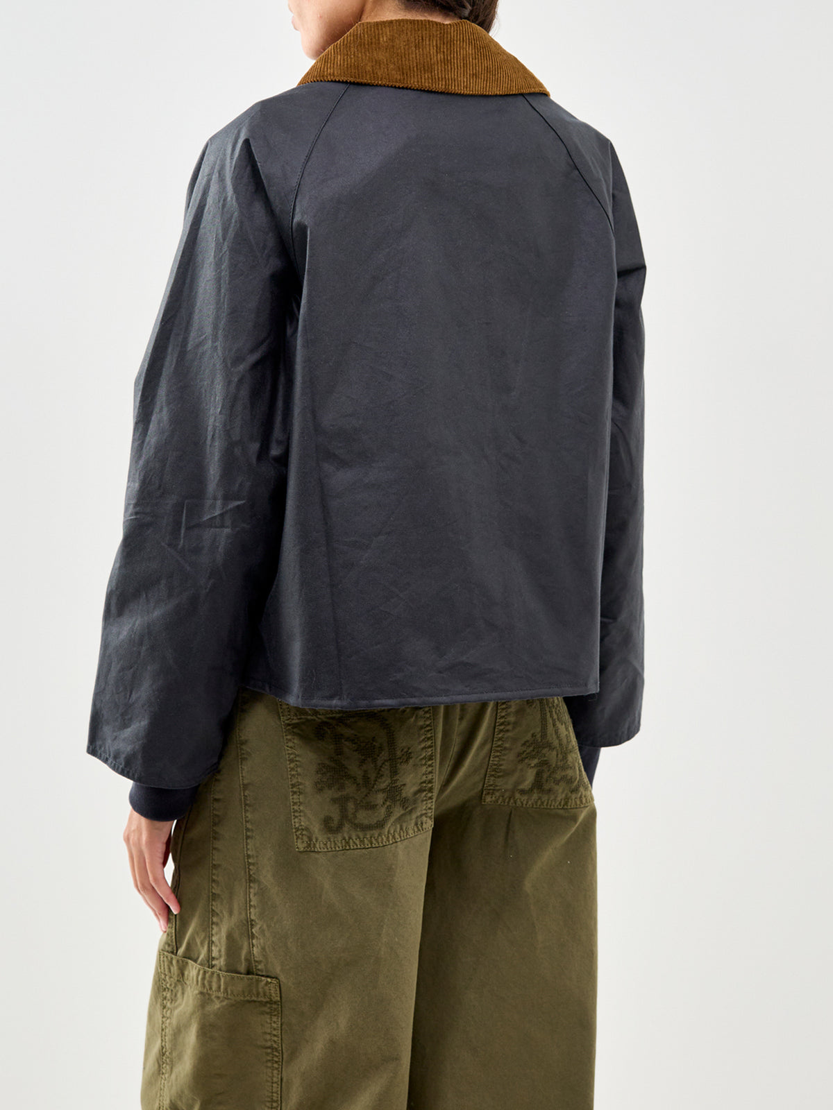 Barbour Arlene Wax Jacket Navy