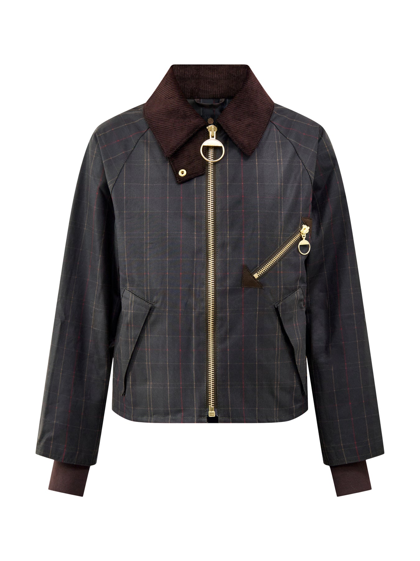 Barbour Arlene Checked Wax Jacket