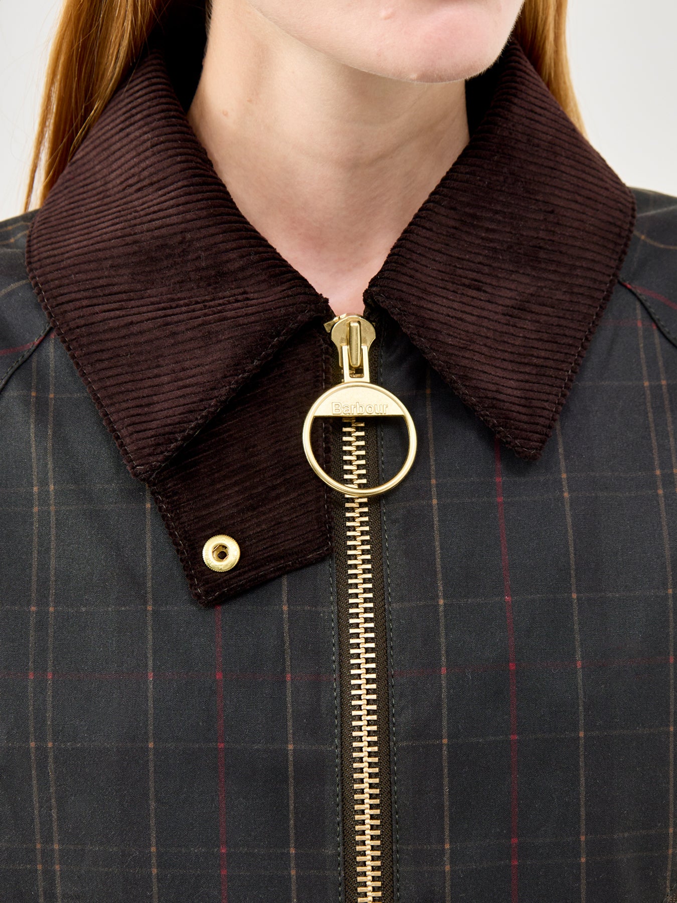 Barbour Arlene Checked Wax Jacket