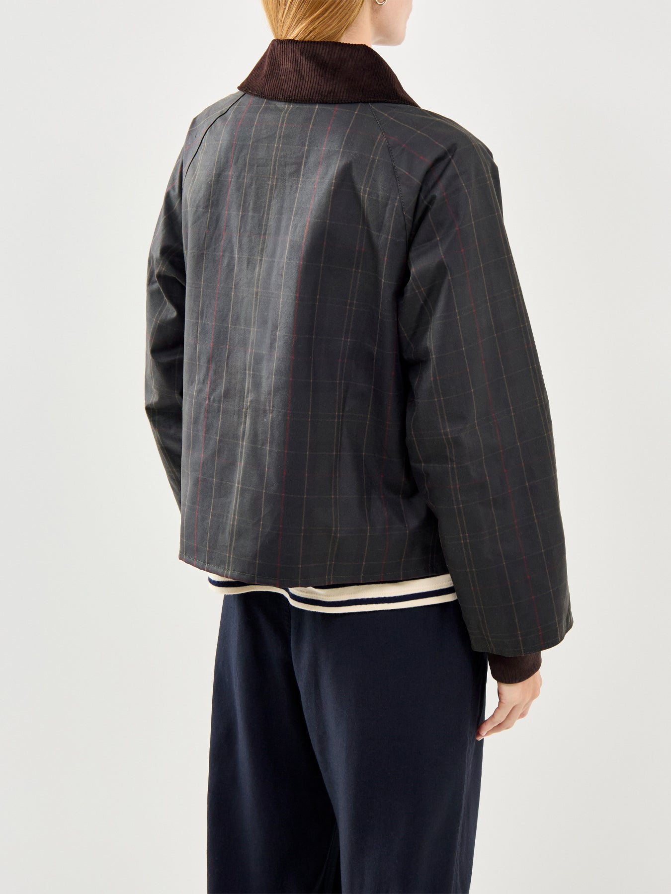 Barbour Arlene Checked Wax Jacket