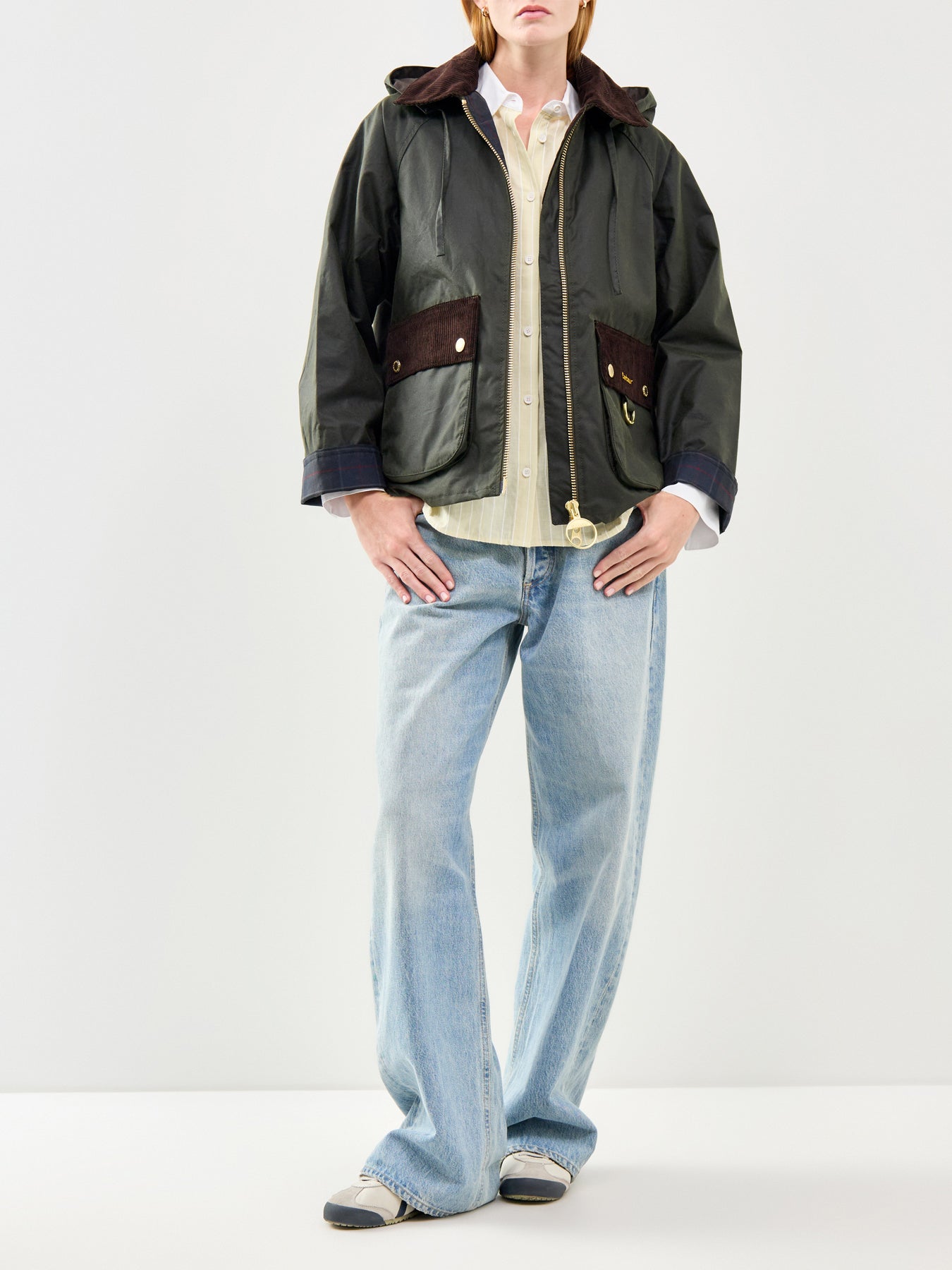 Barbour Carville Wax Jacket Fern