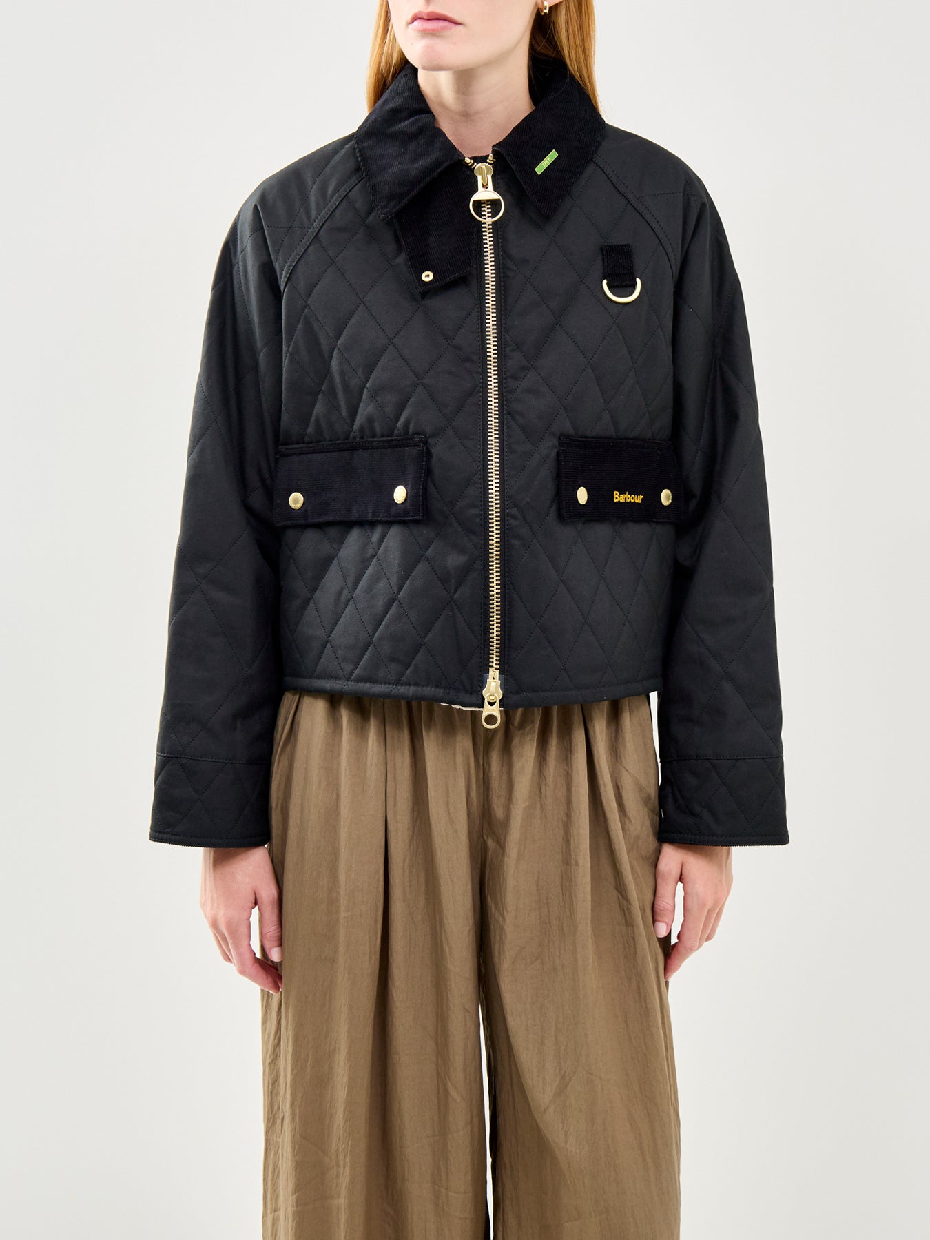 Barbour Icons Quilted Spey Wax Jacket Black