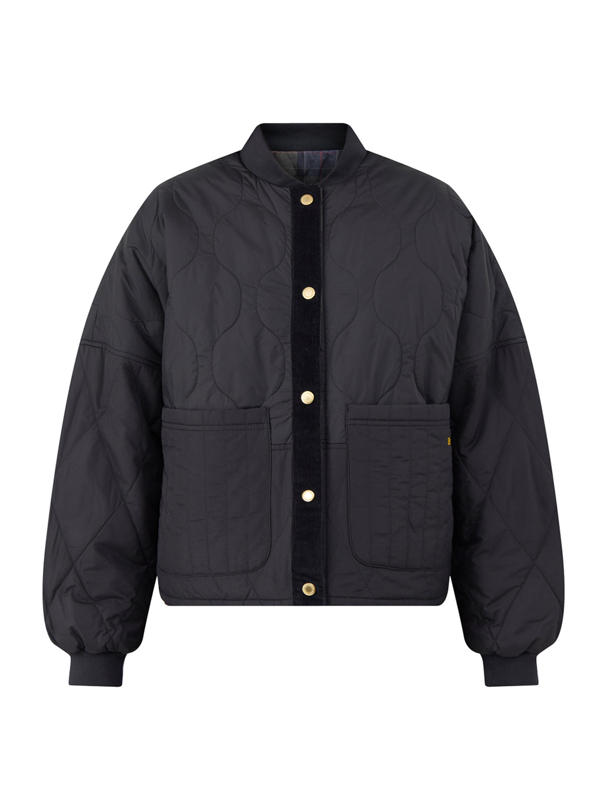 Ravenshill Reversible Quilted Jacket – Black & Shadow Classic Tartan