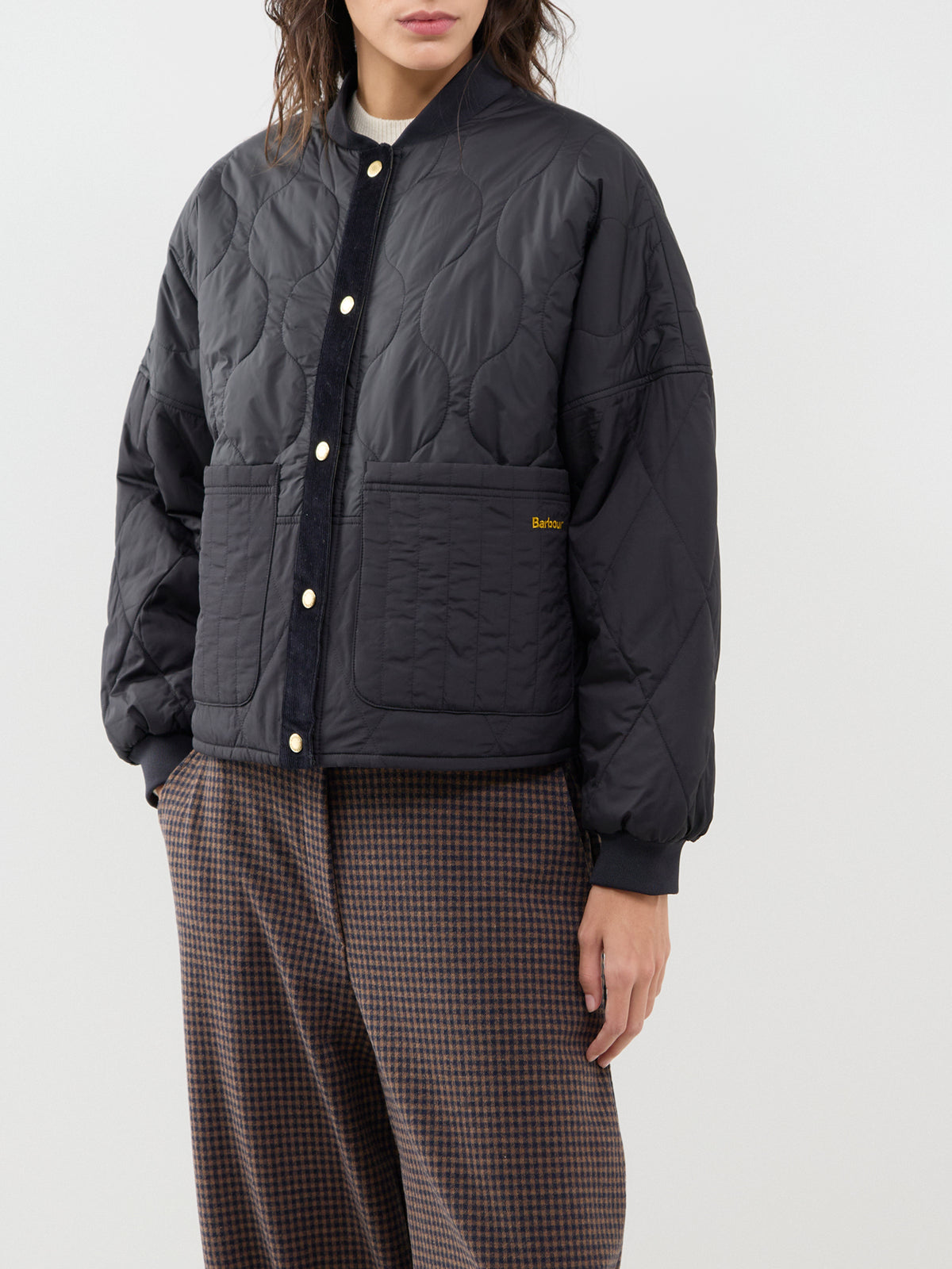 Ravenshill Reversible Quilted Jacket – Black & Shadow Classic Tartan