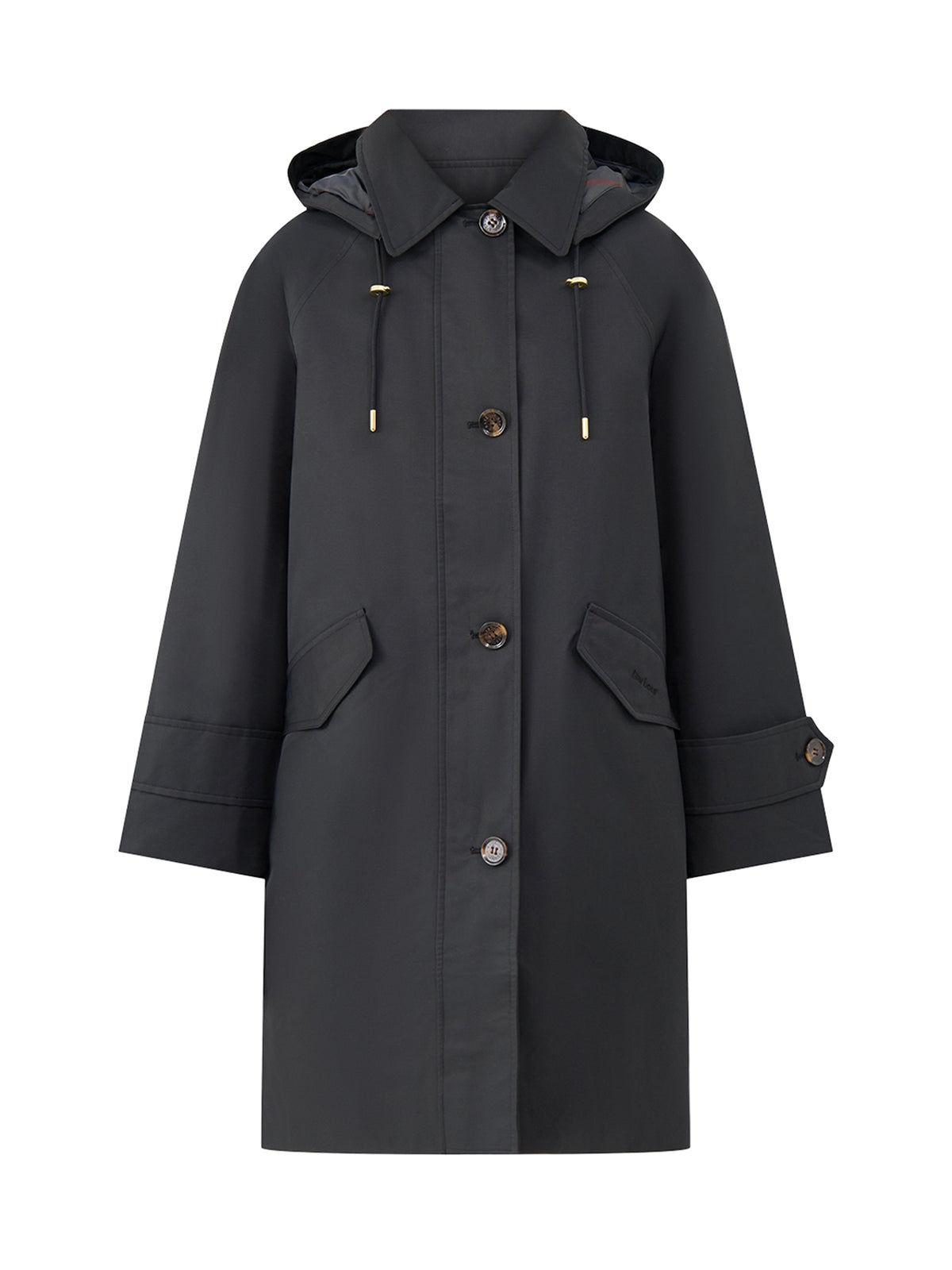 Harleigh Waterproof Cotton Blend Jacket – Black