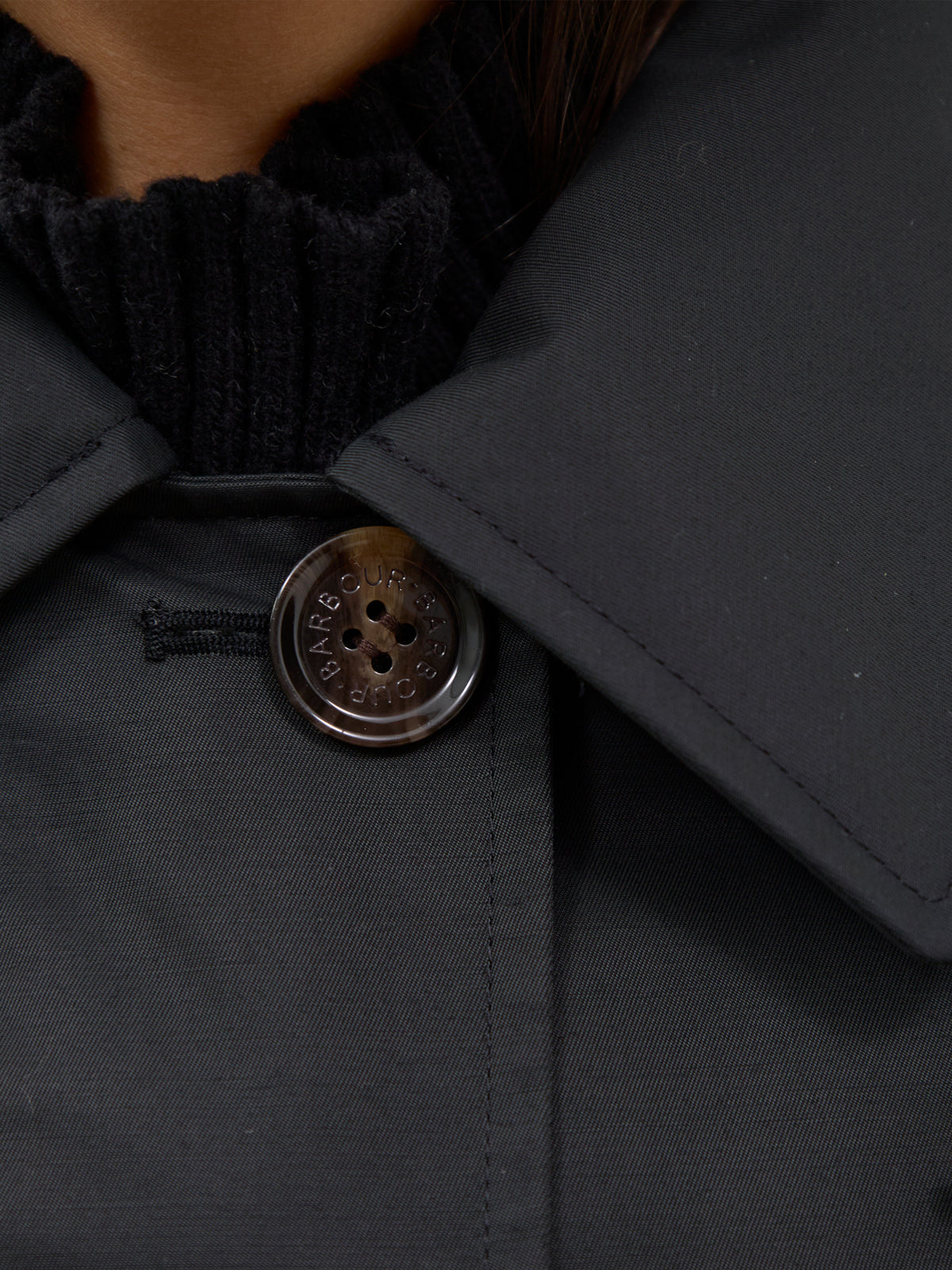 Harleigh Waterproof Cotton Blend Jacket – Black