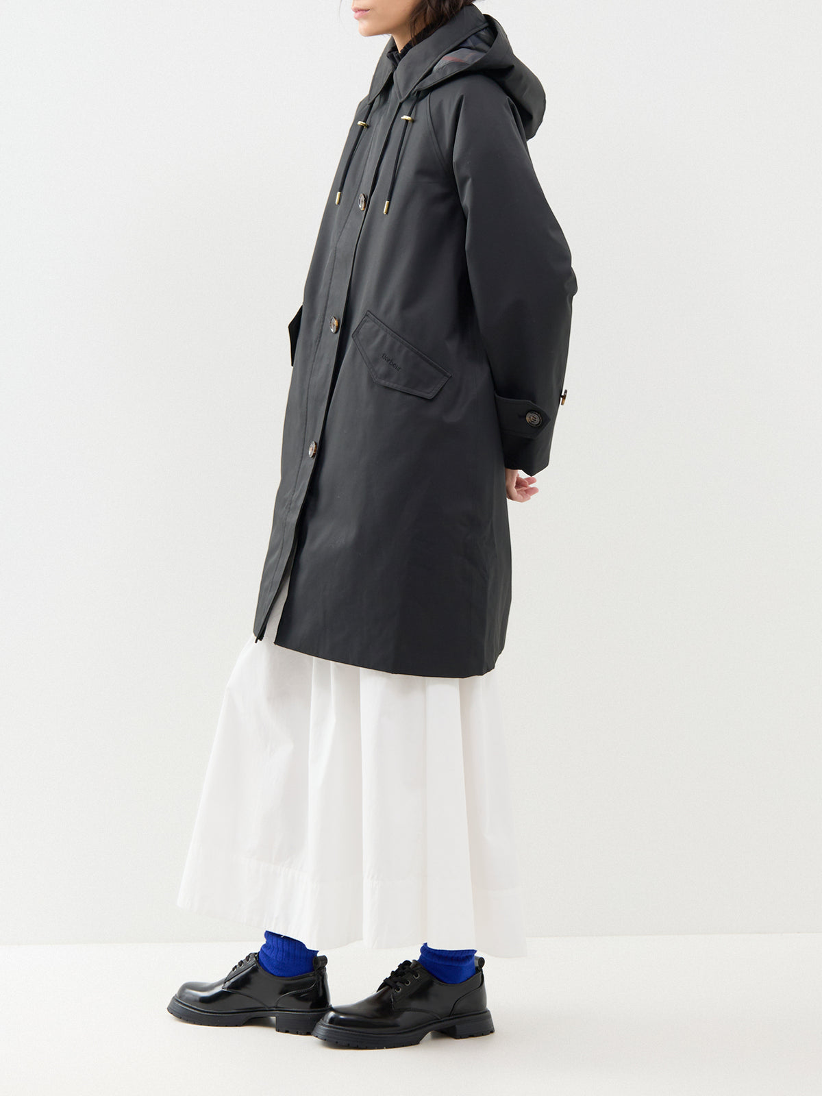 Harleigh Waterproof Cotton Blend Jacket – Black