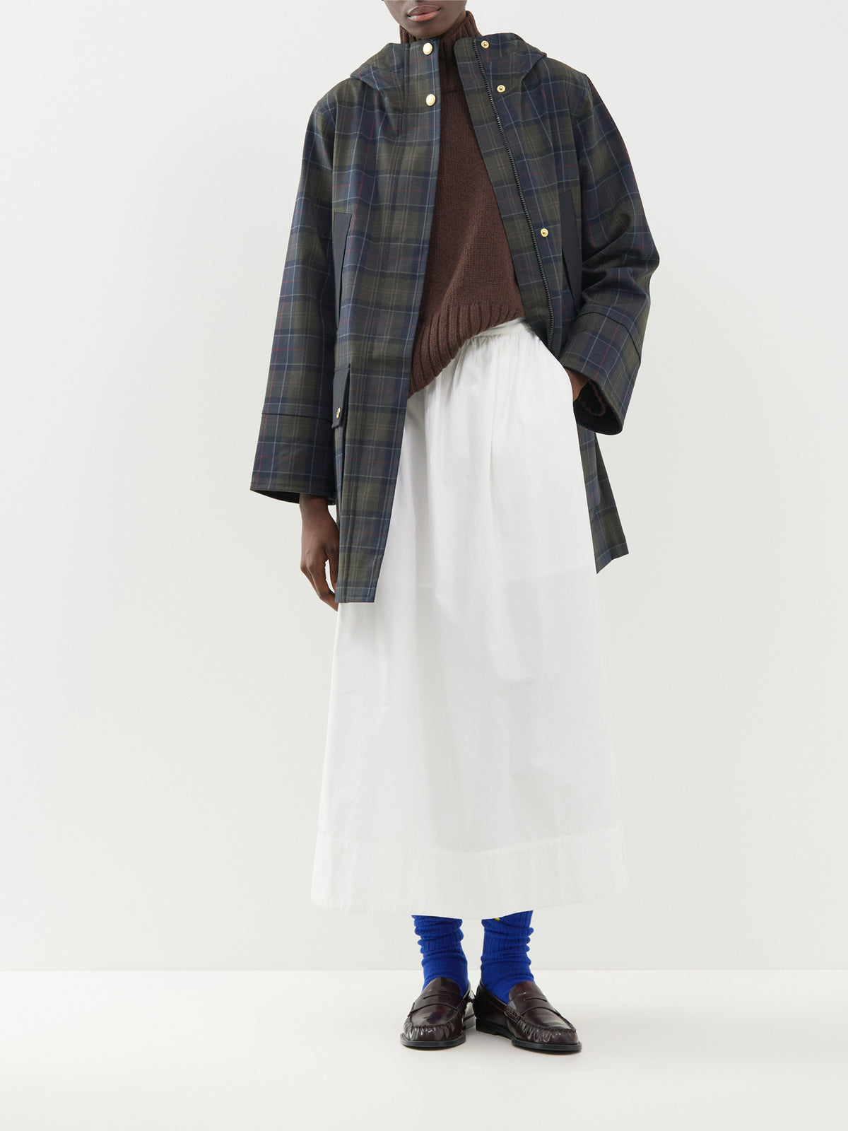 Checked Rotsea Waterproof Jacket - Shadow Classic Tartan