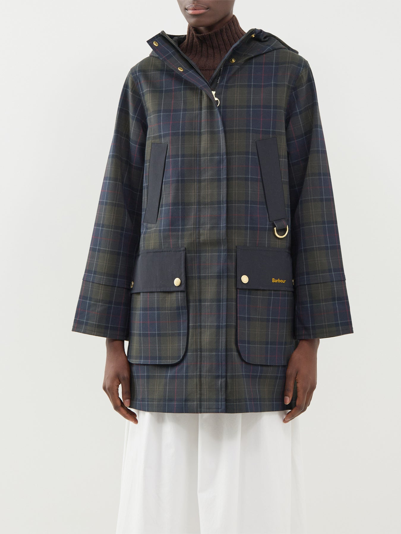 Checked Rotsea Waterproof Jacket - Shadow Classic Tartan