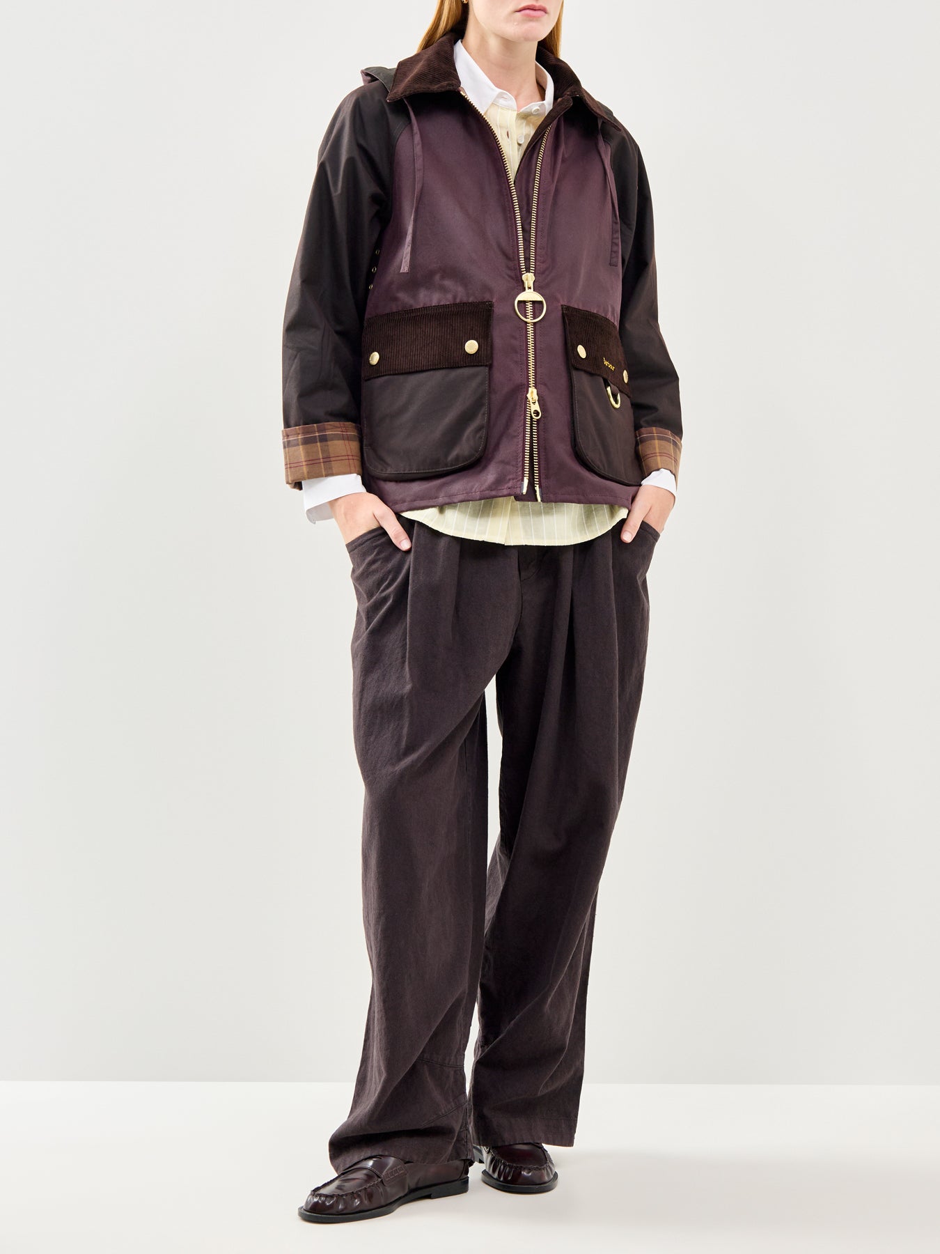 Barbour Carville Wax Jacket Rustic