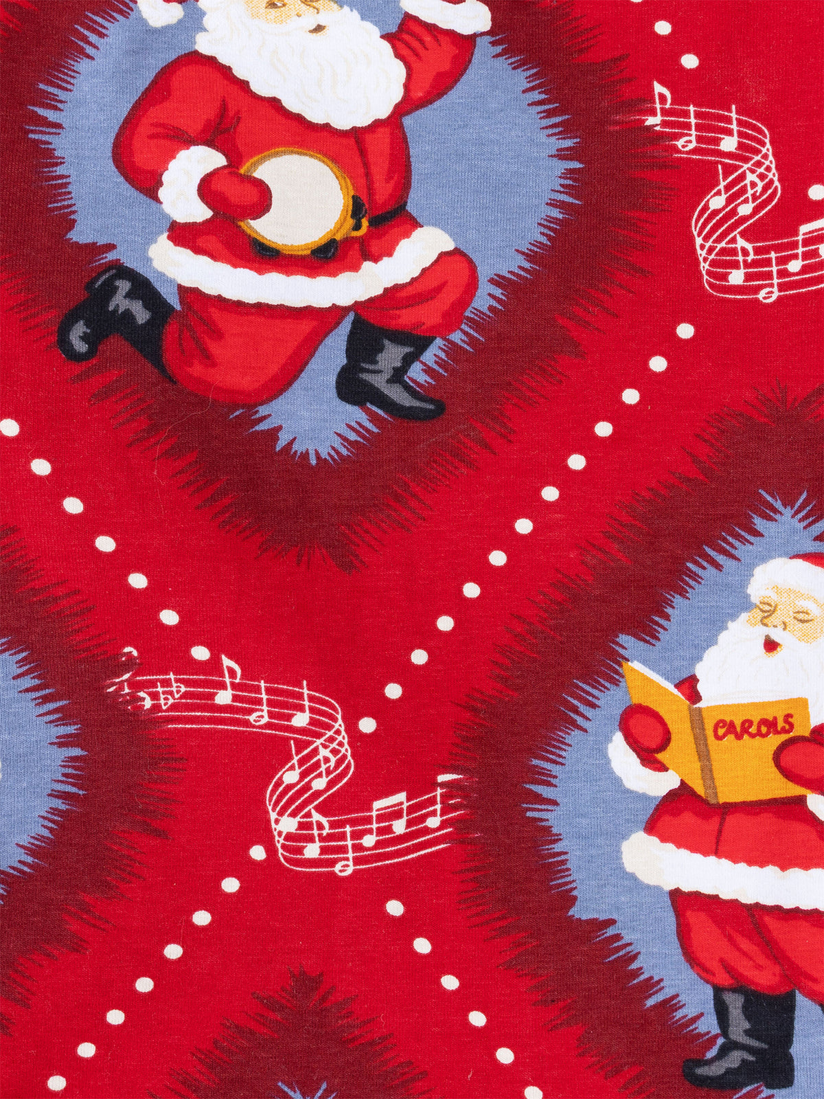 Musical Santa Diamond Christmas Baby Sleepsuit