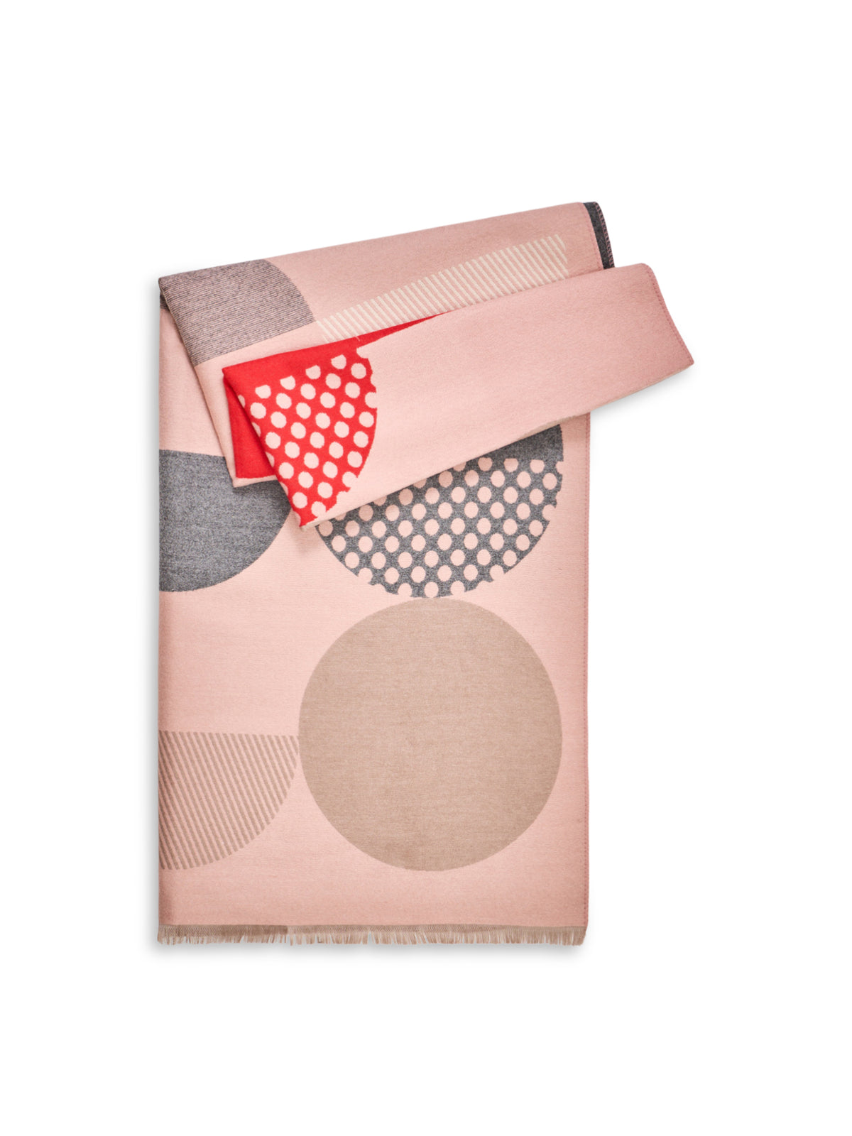 Bonnie Scarf - Blush / Silver Grey