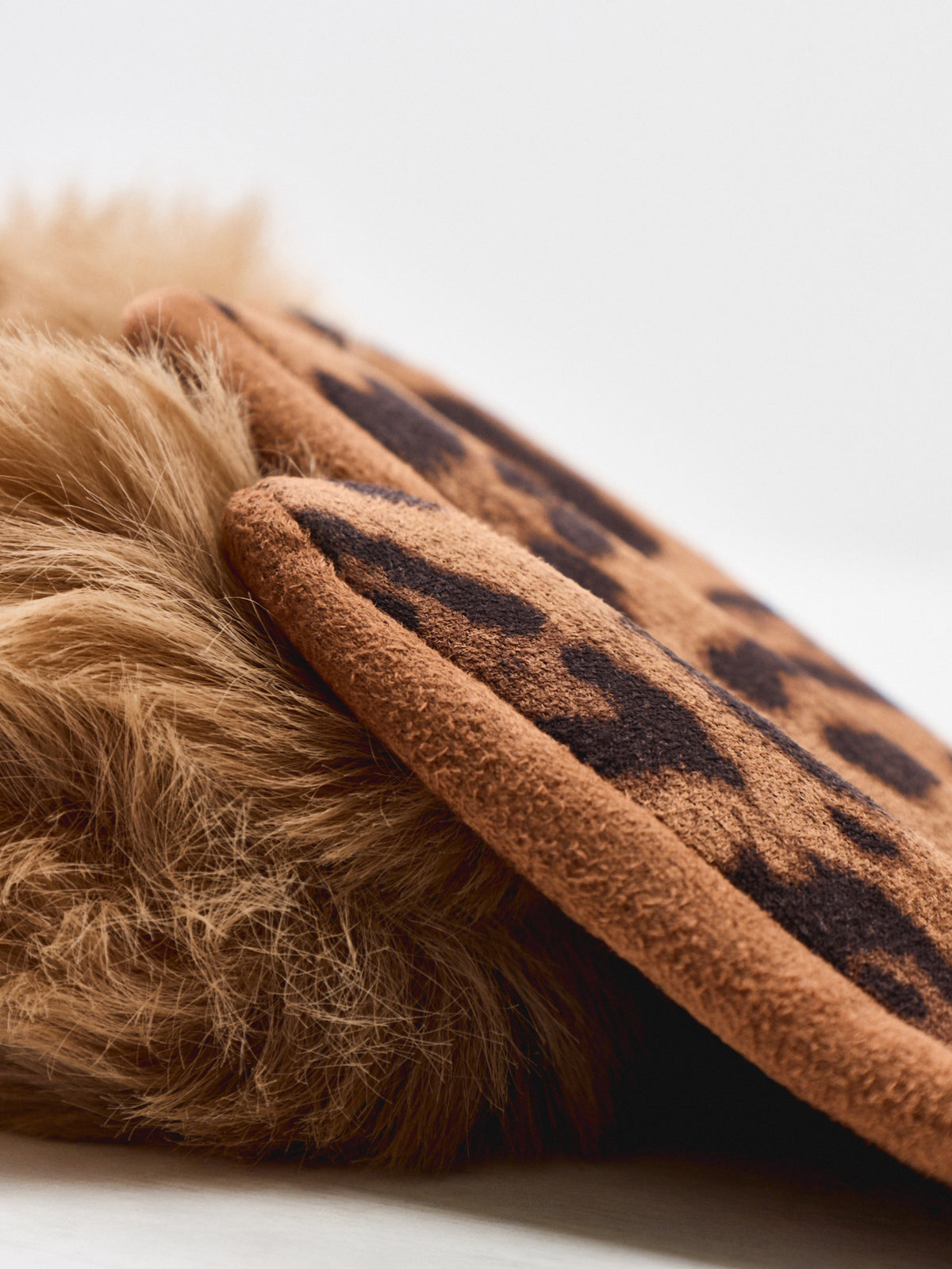 Leo Leopard Faux-Fur Gloves