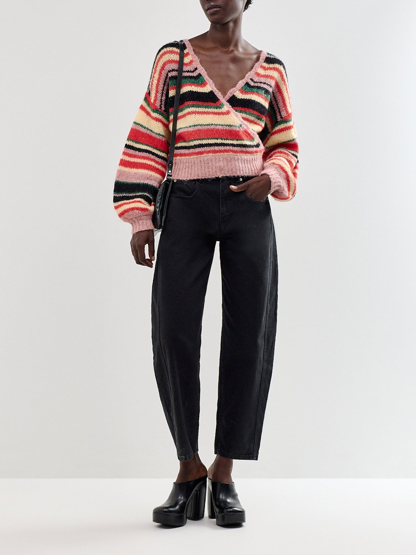 Cari Wool and Alpaca Blend V-Neck Jumper