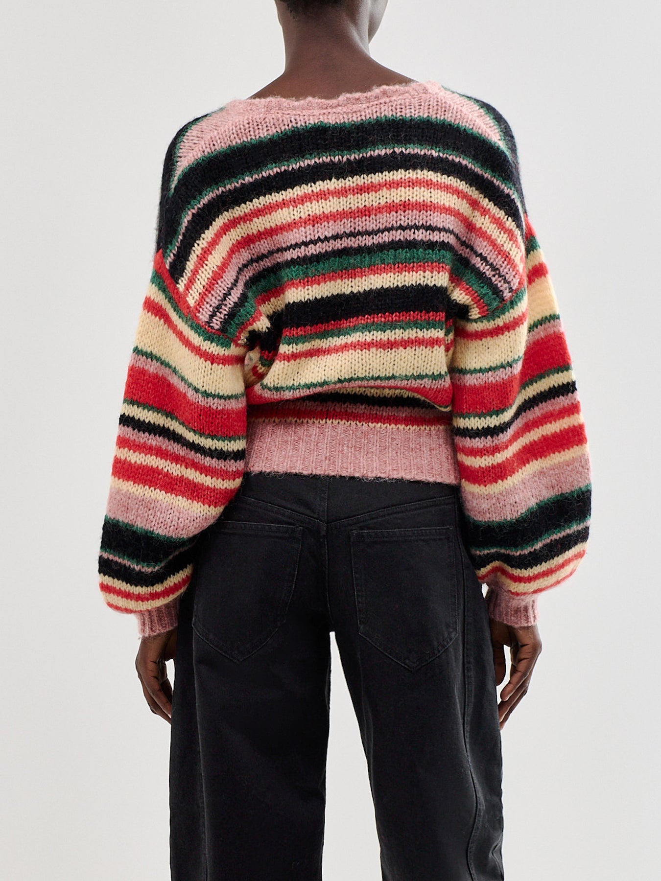Cari Wool and Alpaca Blend V-Neck Jumper