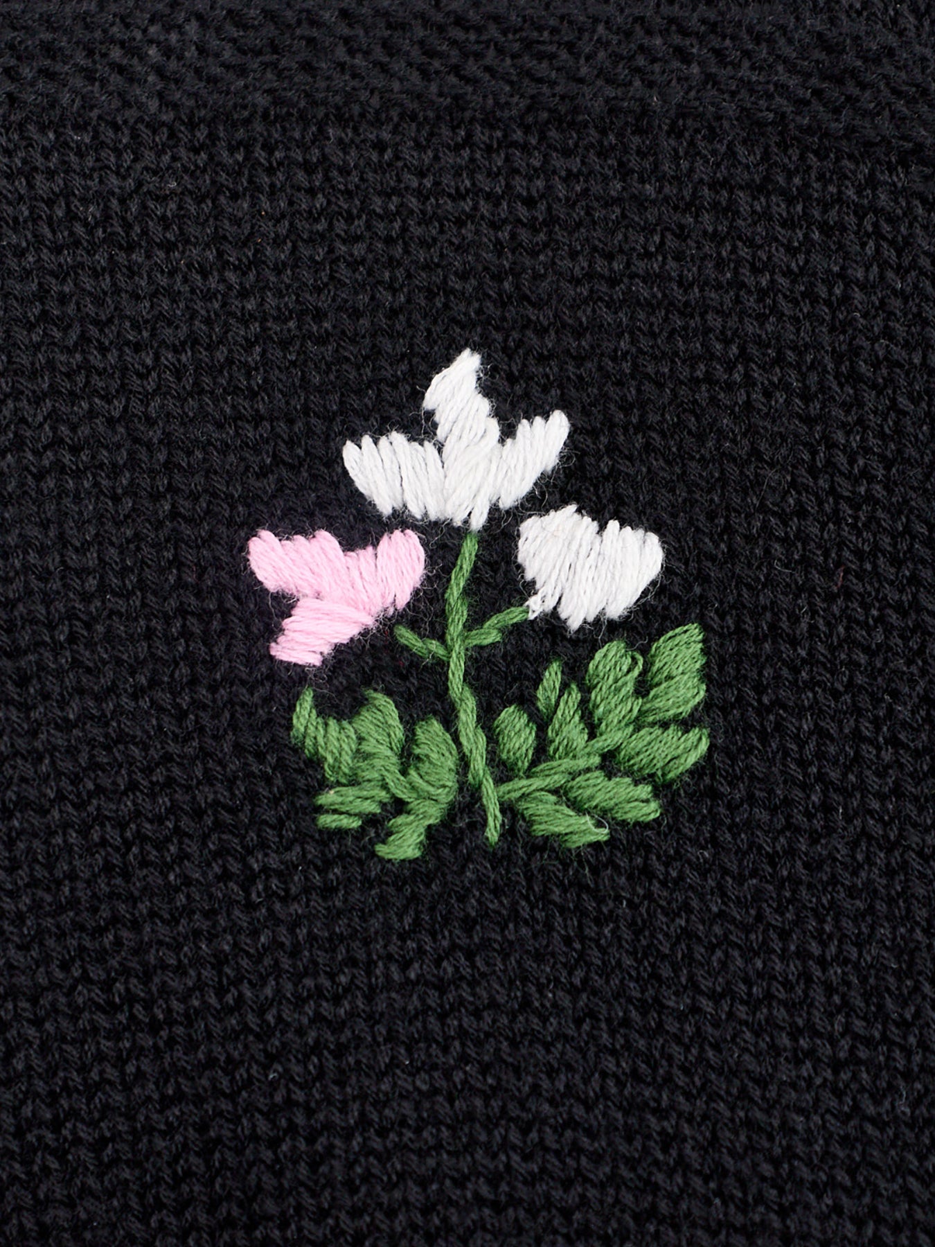 Minta Embroidered Merino Wool Cardigan Multi