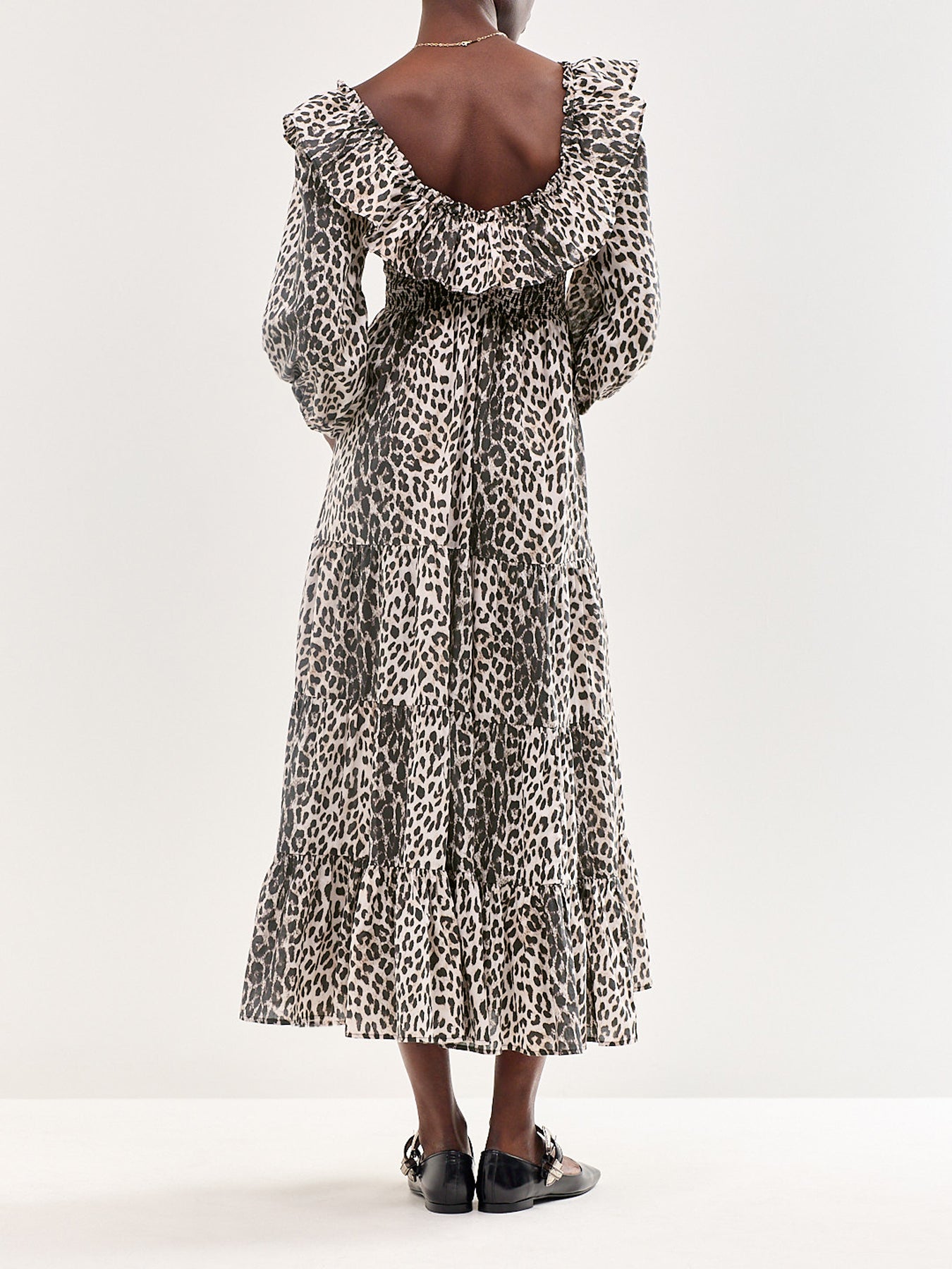 Gabriel Leopard Midi Dress Multi