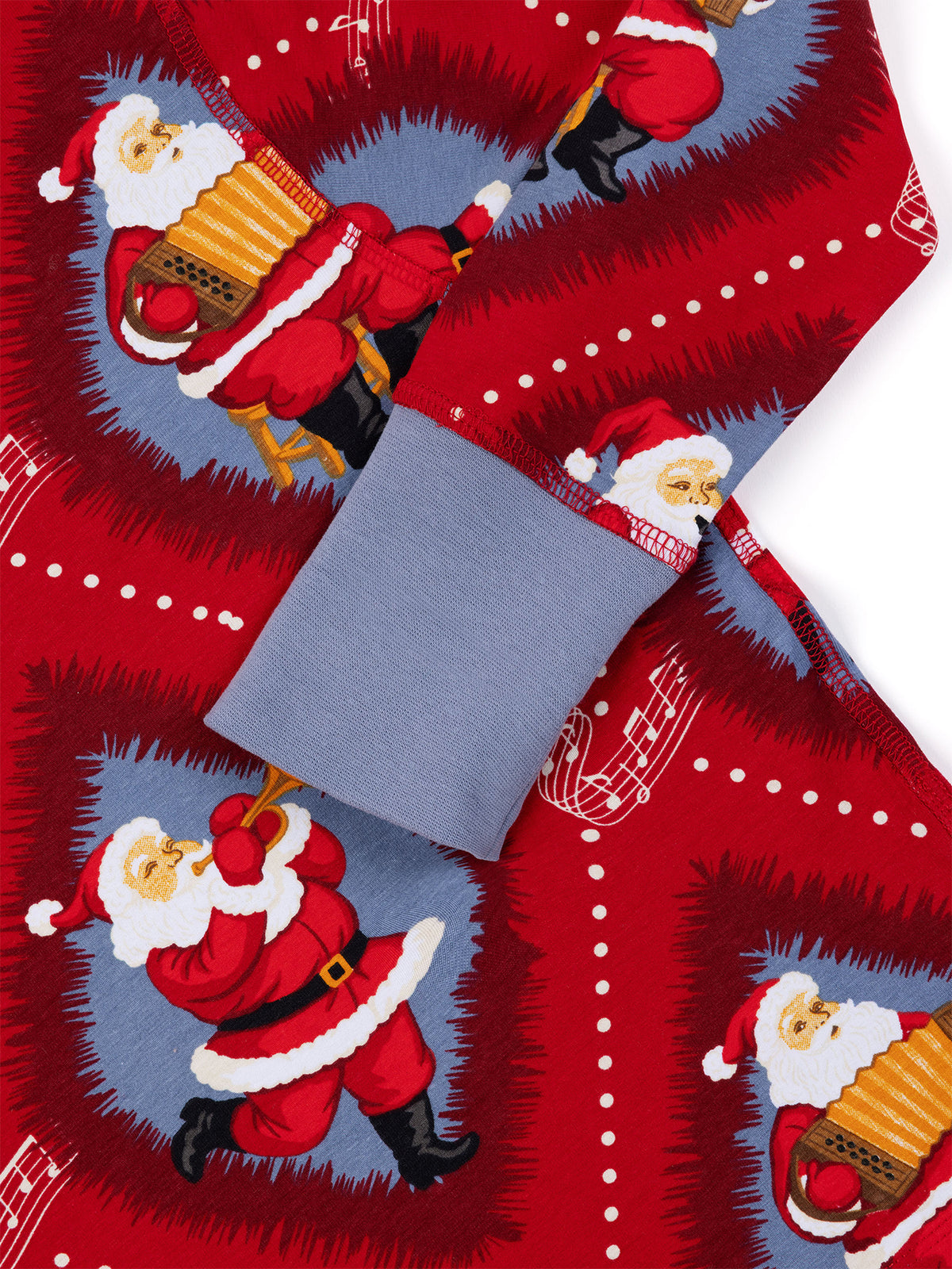 Musical Santa Diamond Christmas Pyjama Set
