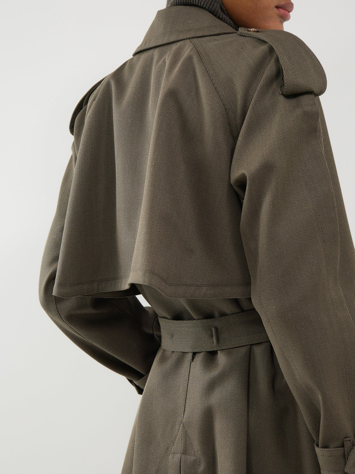 Virgin Wool Trench Coat