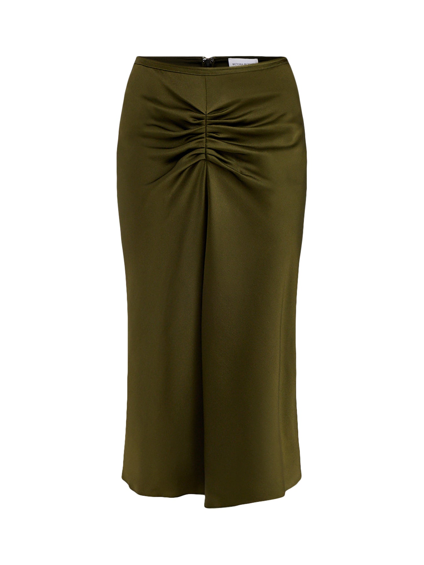 Bela Acetate Blend Midi Skirt Marsh Green