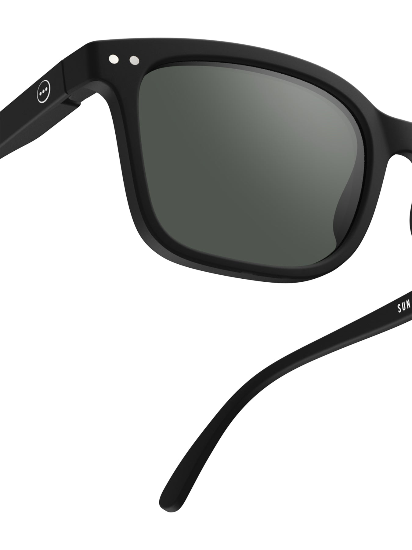#L Square Sunglasses Black