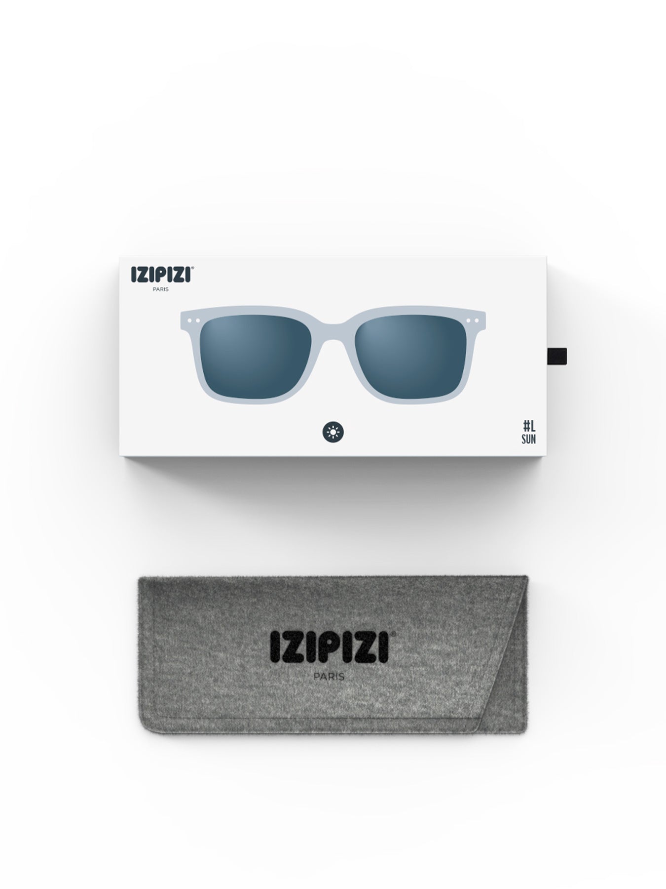 #L Square Sunglasses Frozen Blue