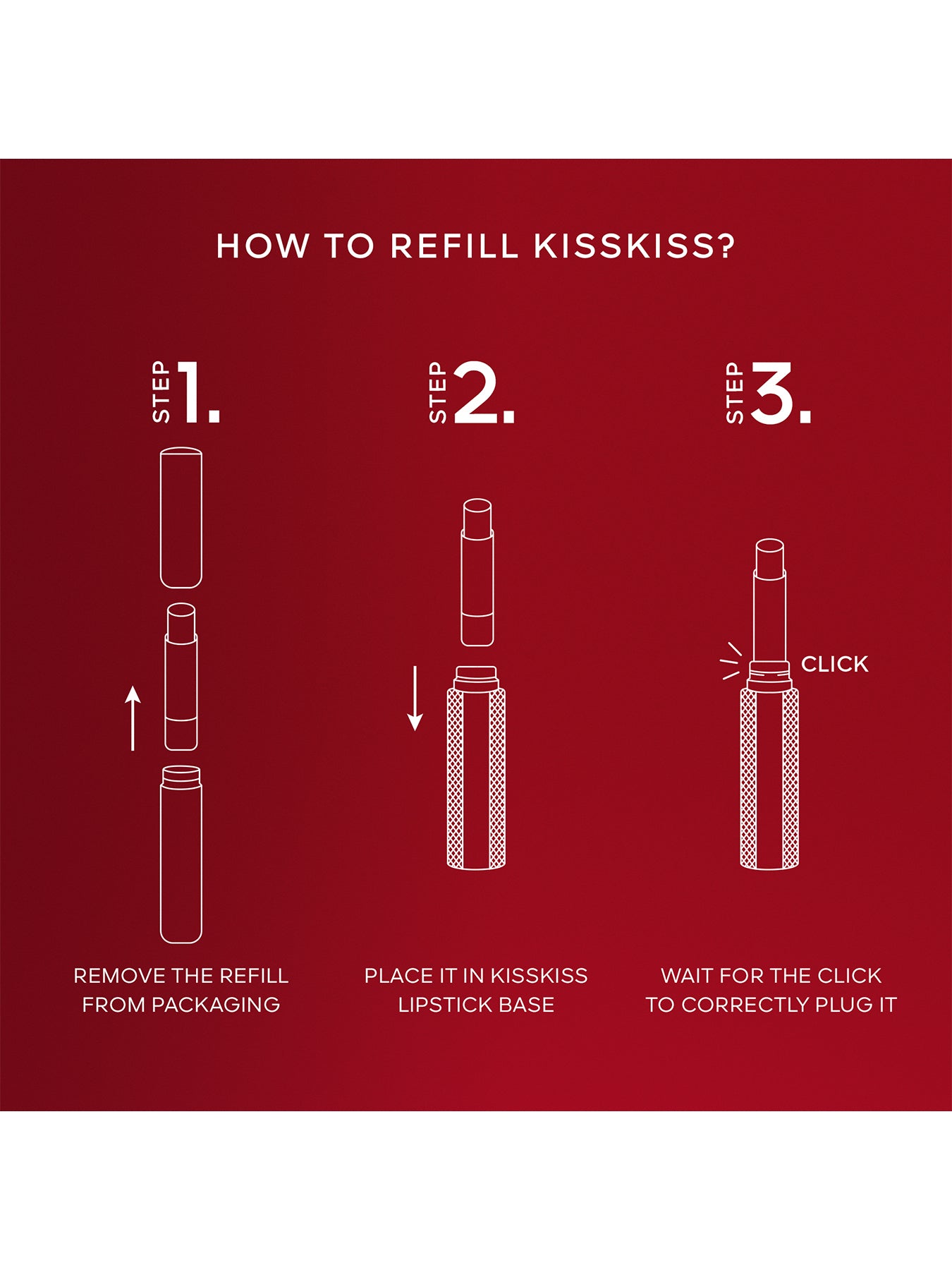 KissKiss Honey Infused Intense Lipstick Refill