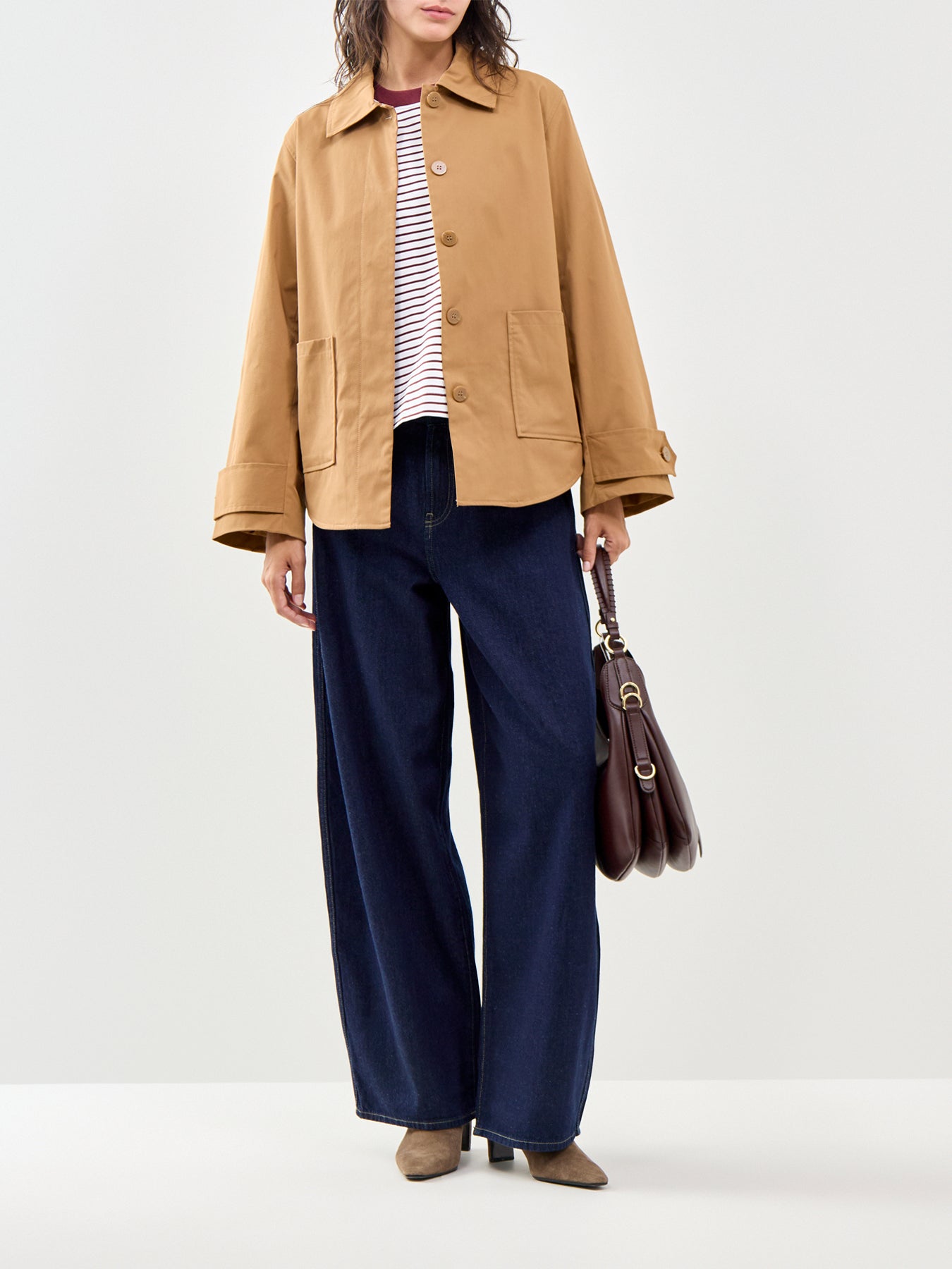 Orchid Life Shacket Brown