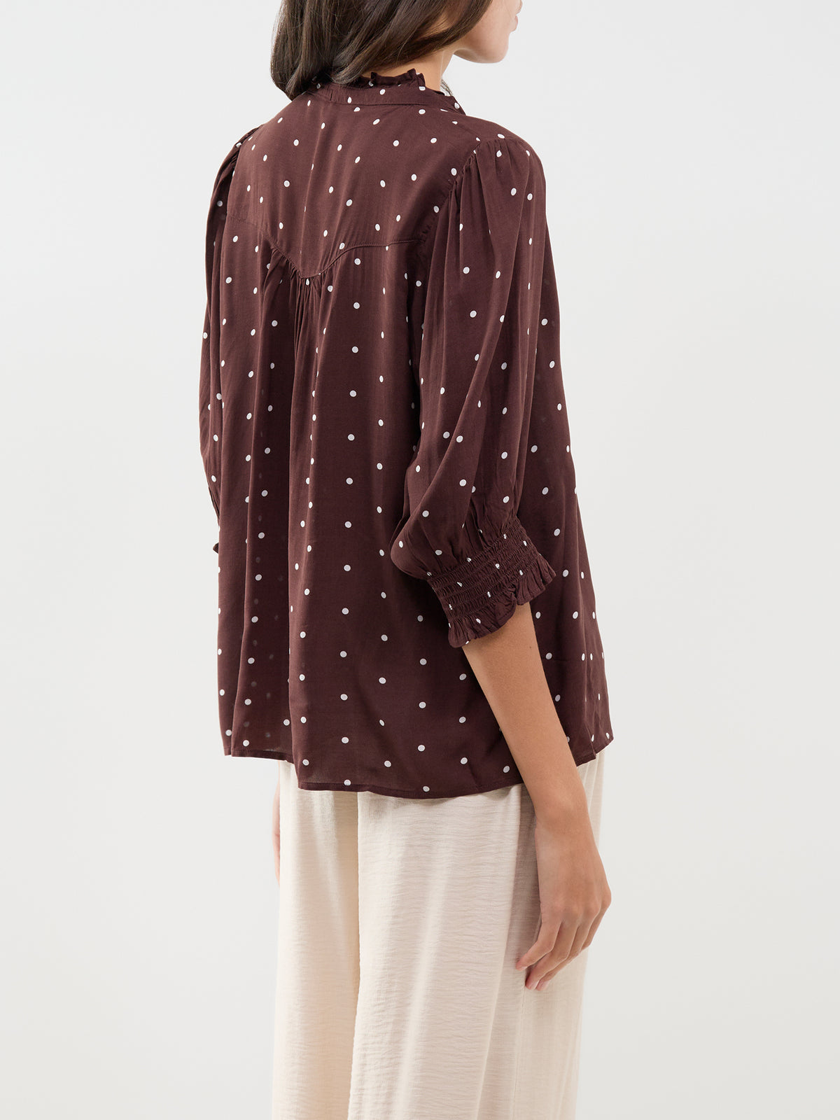 Raya Three-Quarter Sleeve Blouse