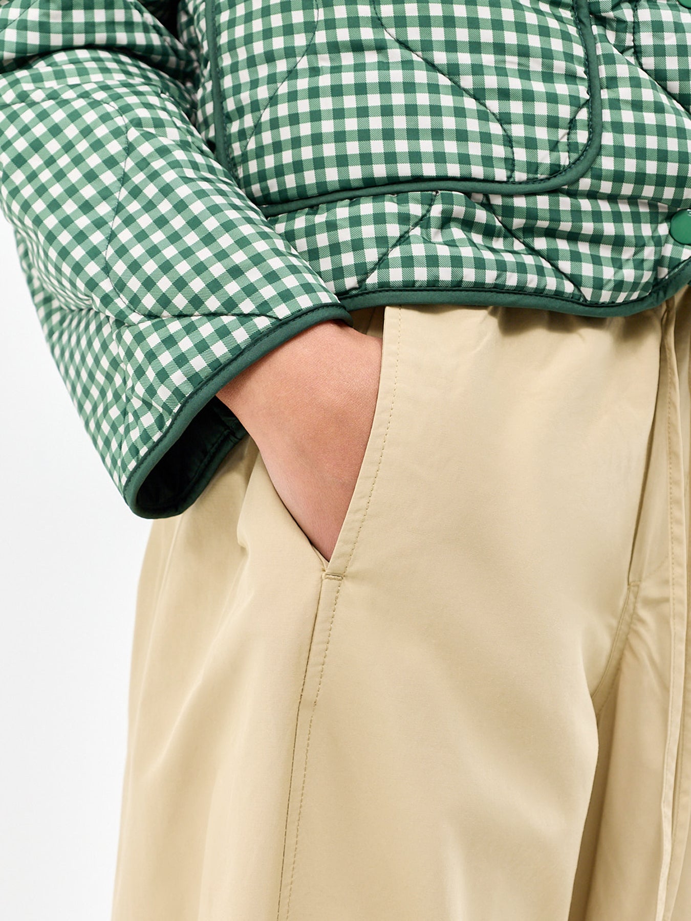 Ayana Cotton-Blend Barrel Trousers