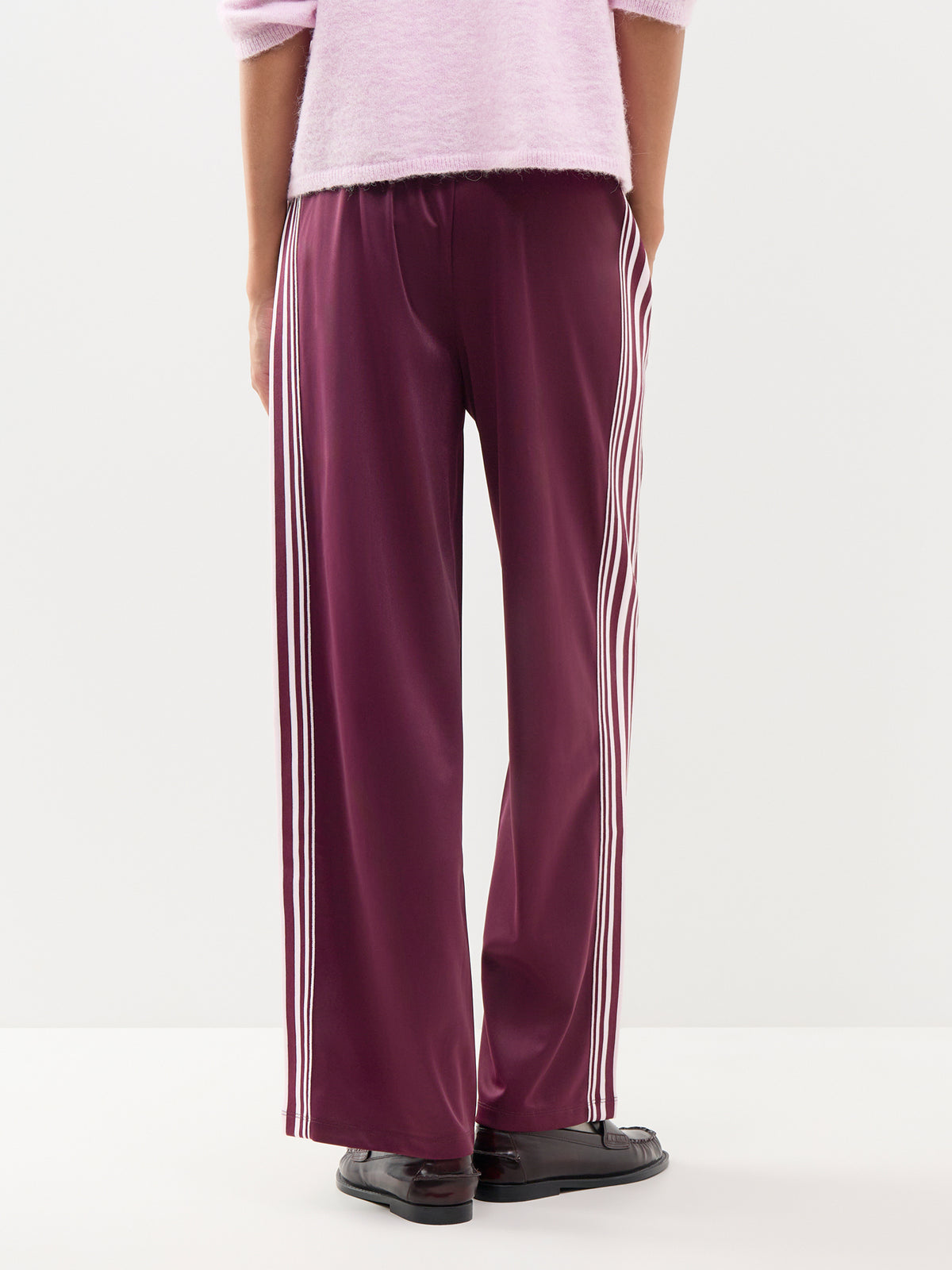 Rox Straight Trousers Burgundy