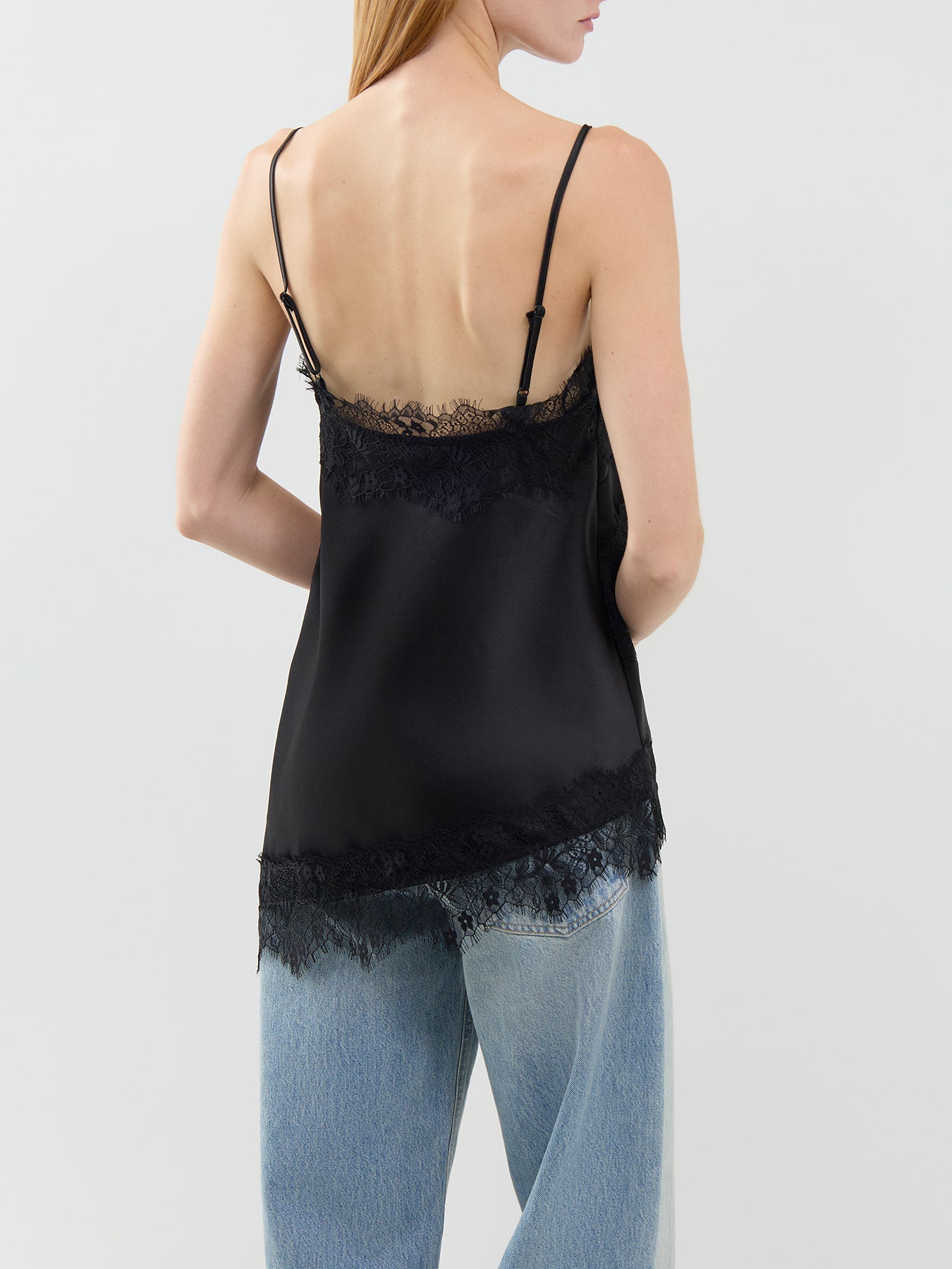 Indona Satin Lace Cami Top