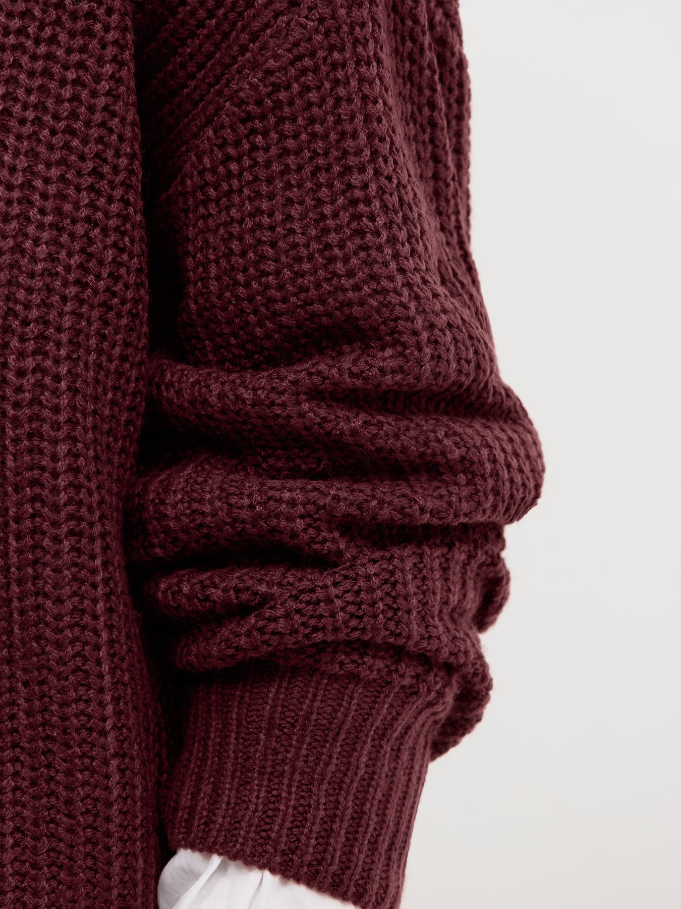 Carol Nice Cardigan Burgundy