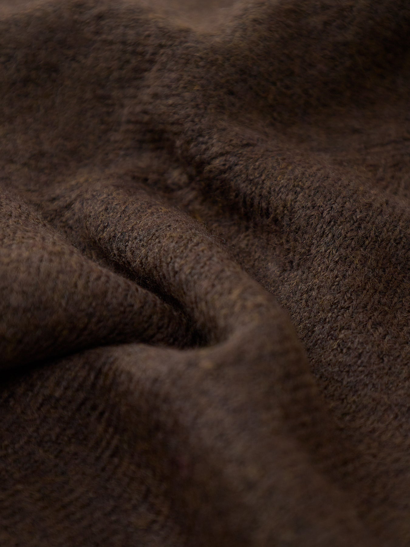 Simoni Three Quarter Sleeve Knitted Jumper Brown