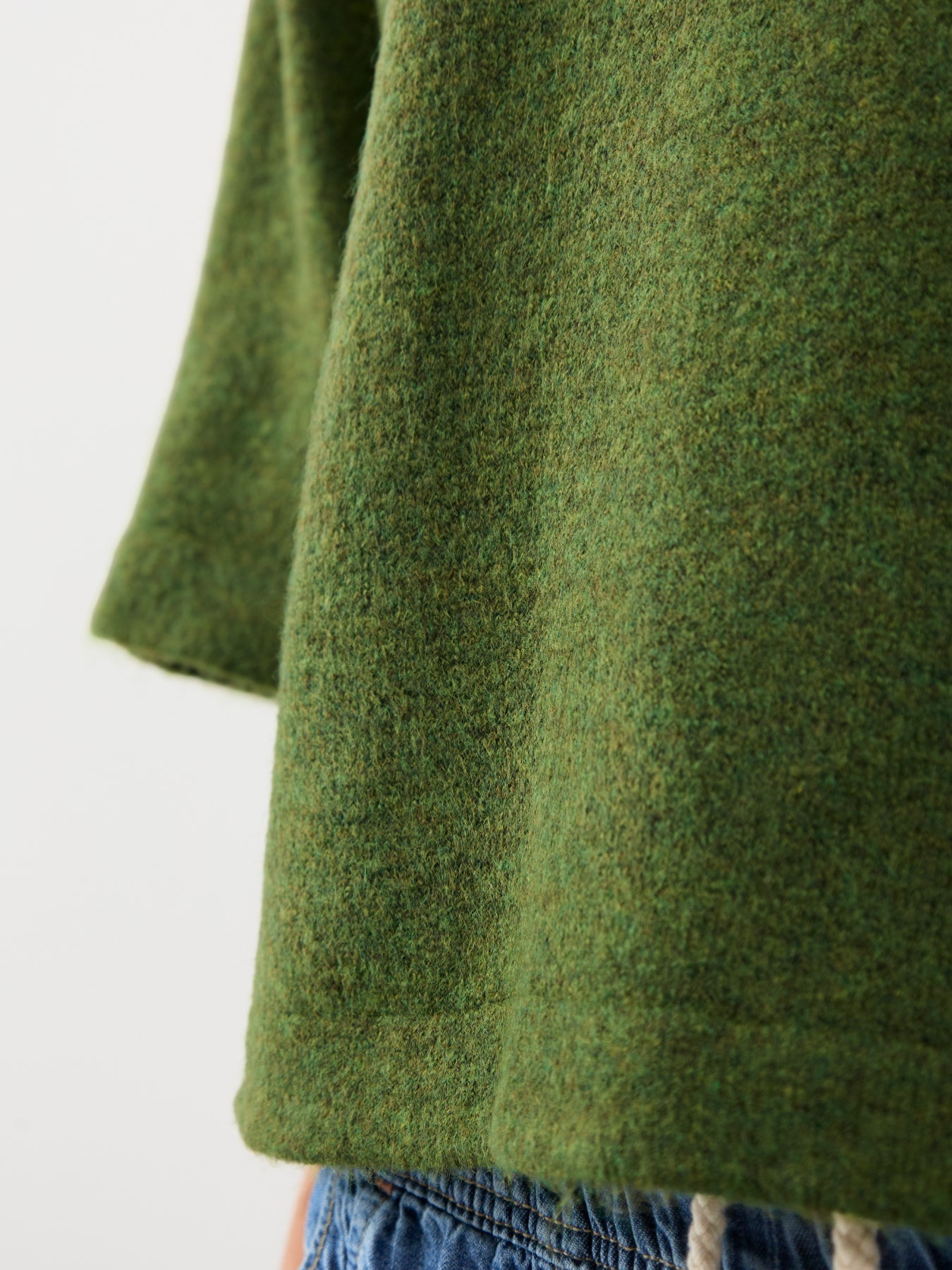 Simni Three Quarter Sleeve Knitted Jumper Green