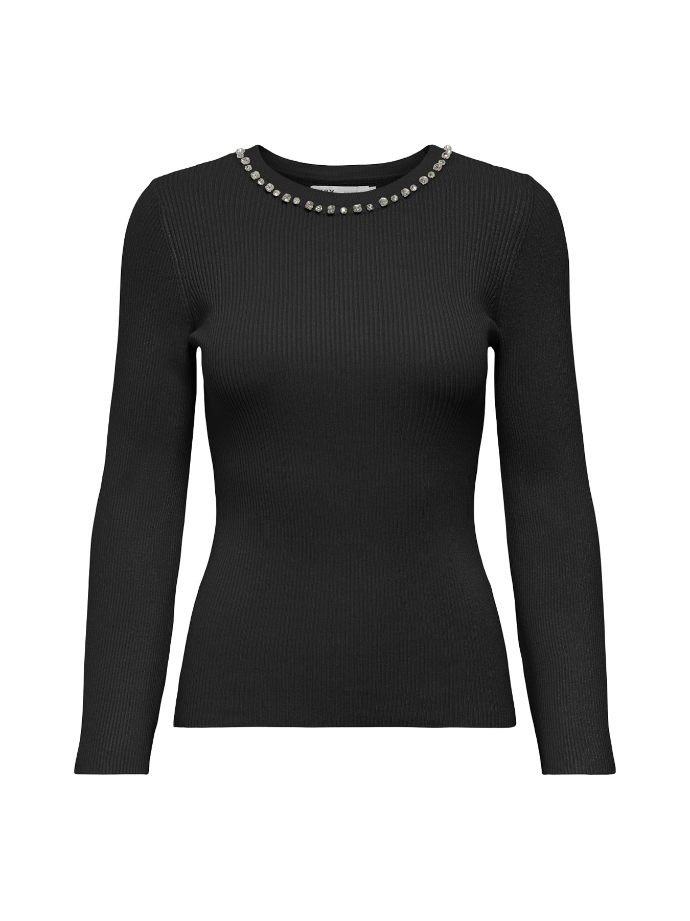 Natascha Bling Crew Neck Jumper Black