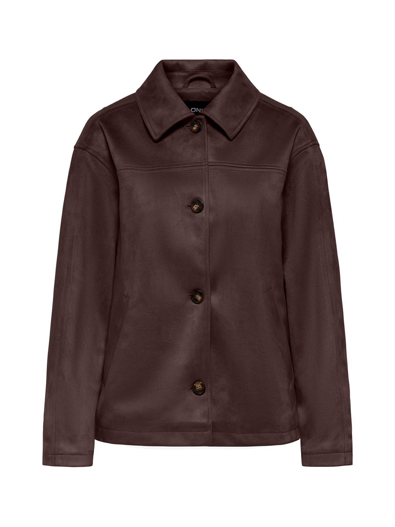 Carolina Faux Suede Jacket Brown
