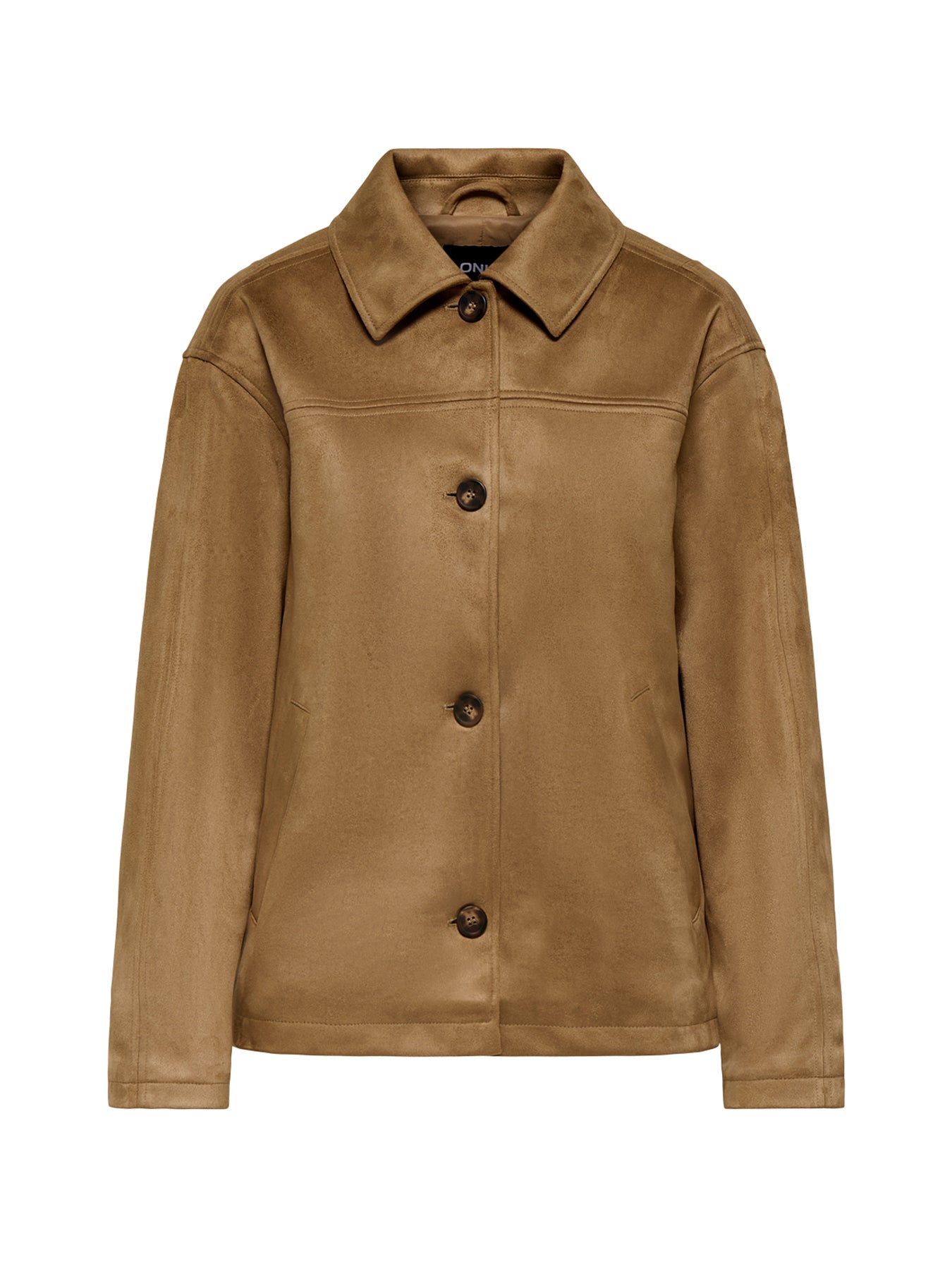 Carolina Faux Suede Jacket Brown