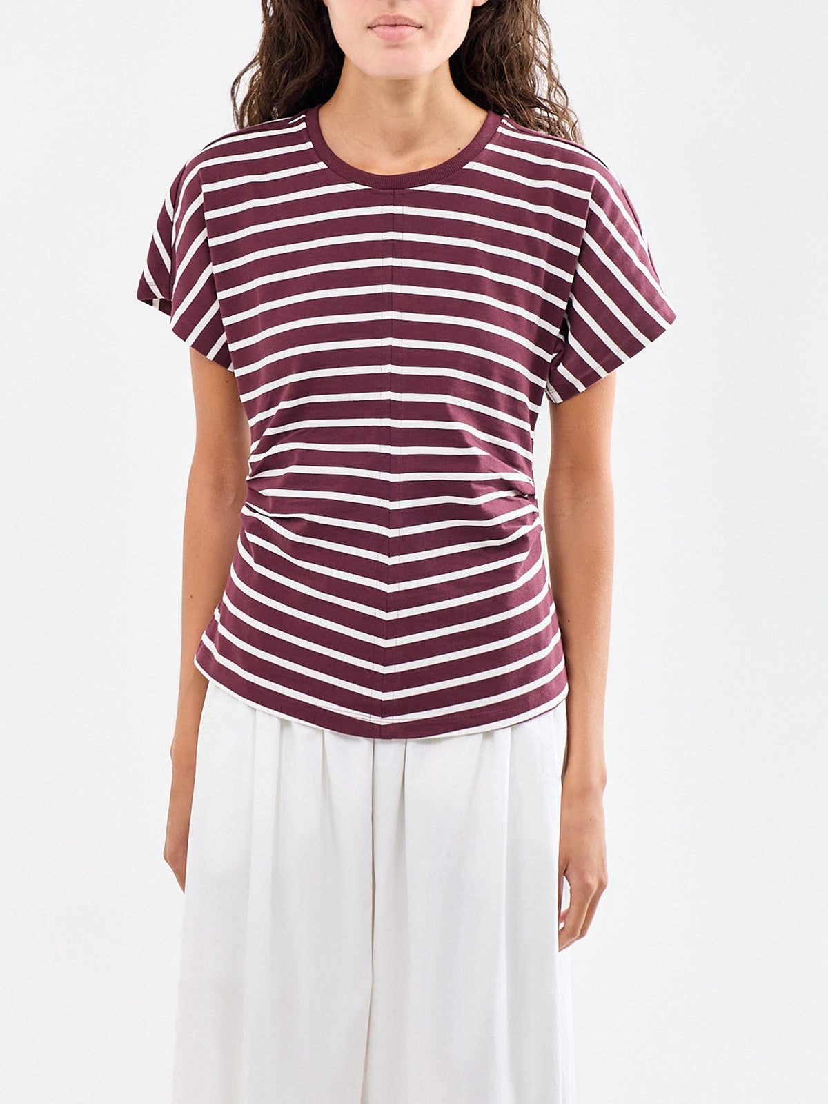 Marie Organic Cotton Stripe T-Shirt Multi