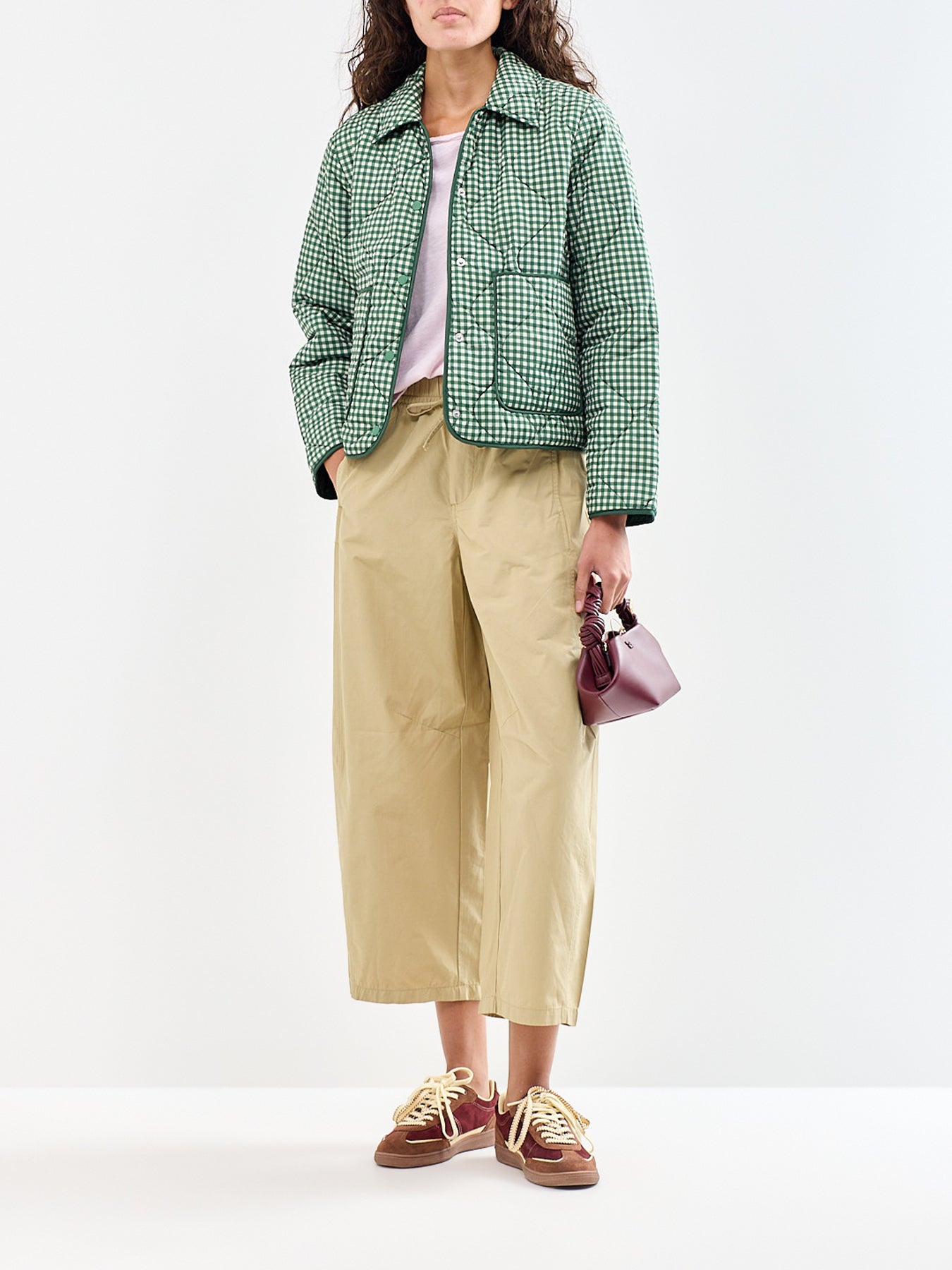 Checked Quilted Jacket