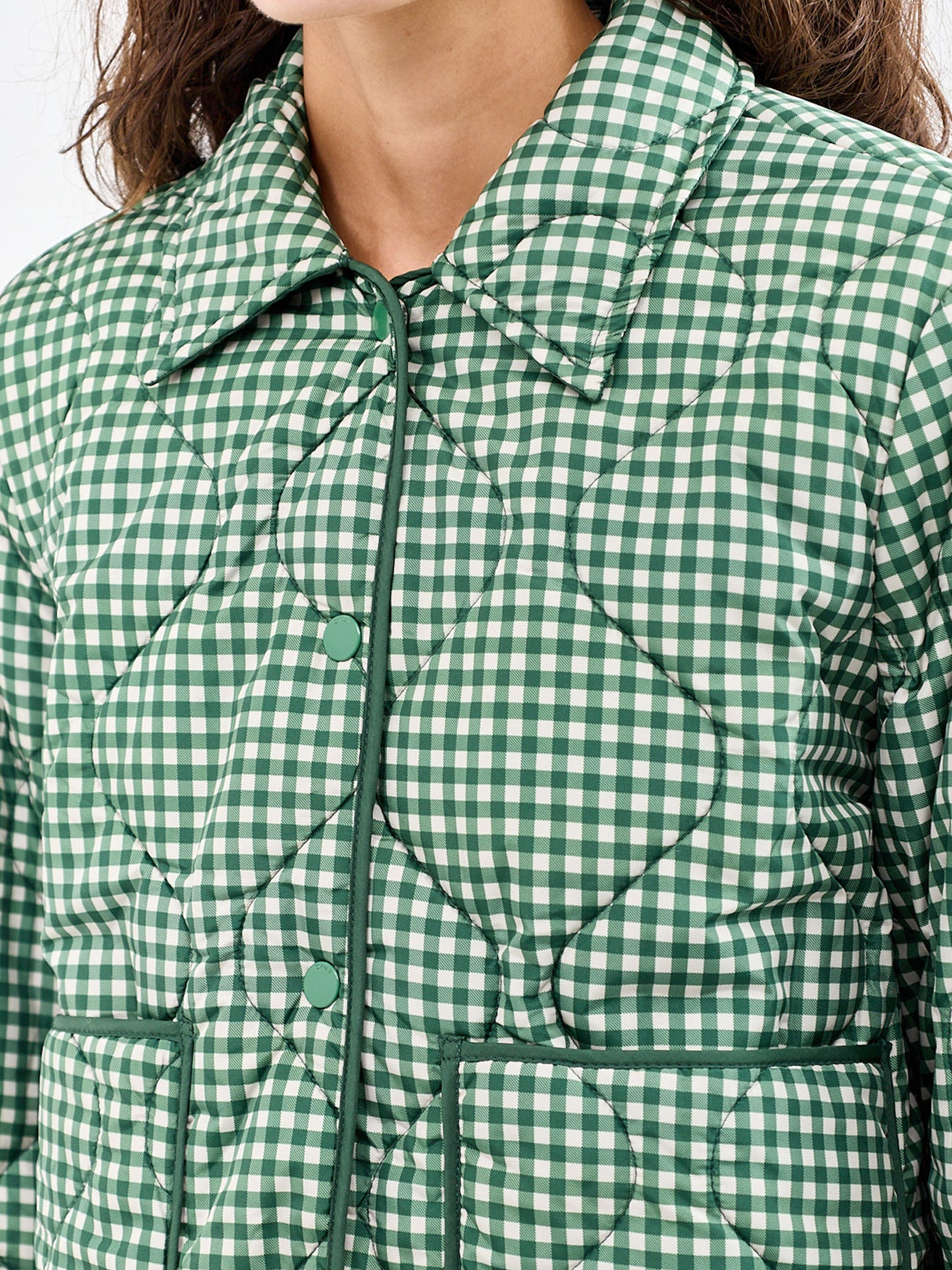 Checked Quilted Jacket