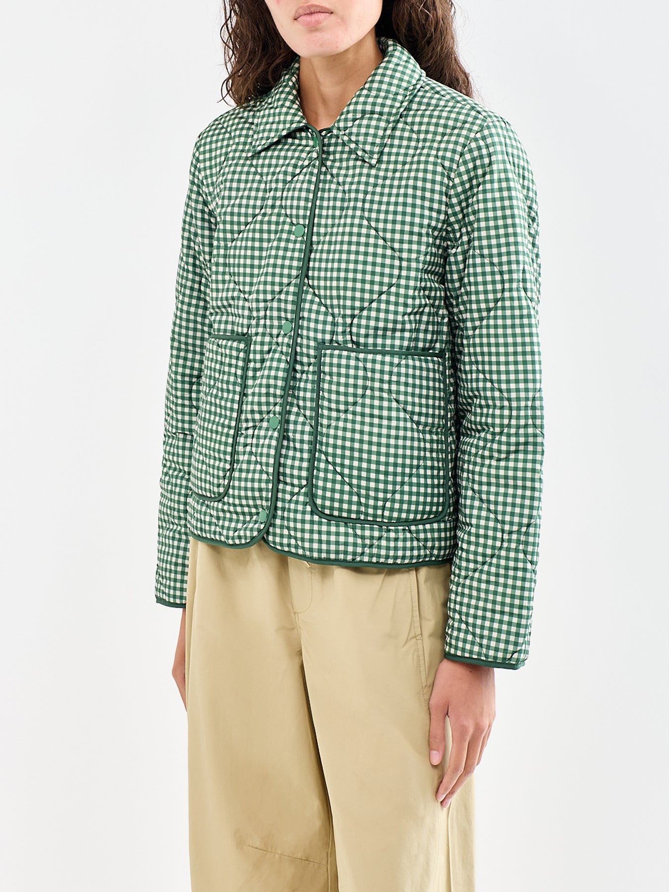 Checked Quilted Jacket